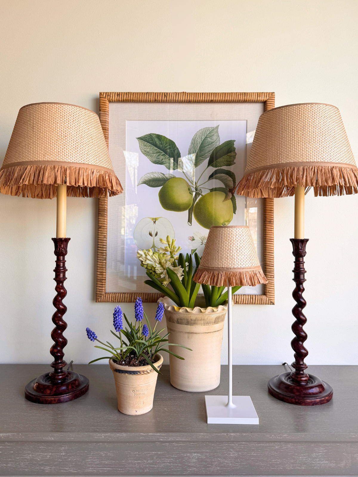 New Collection Launch: Whimsical Raffia Lampshade