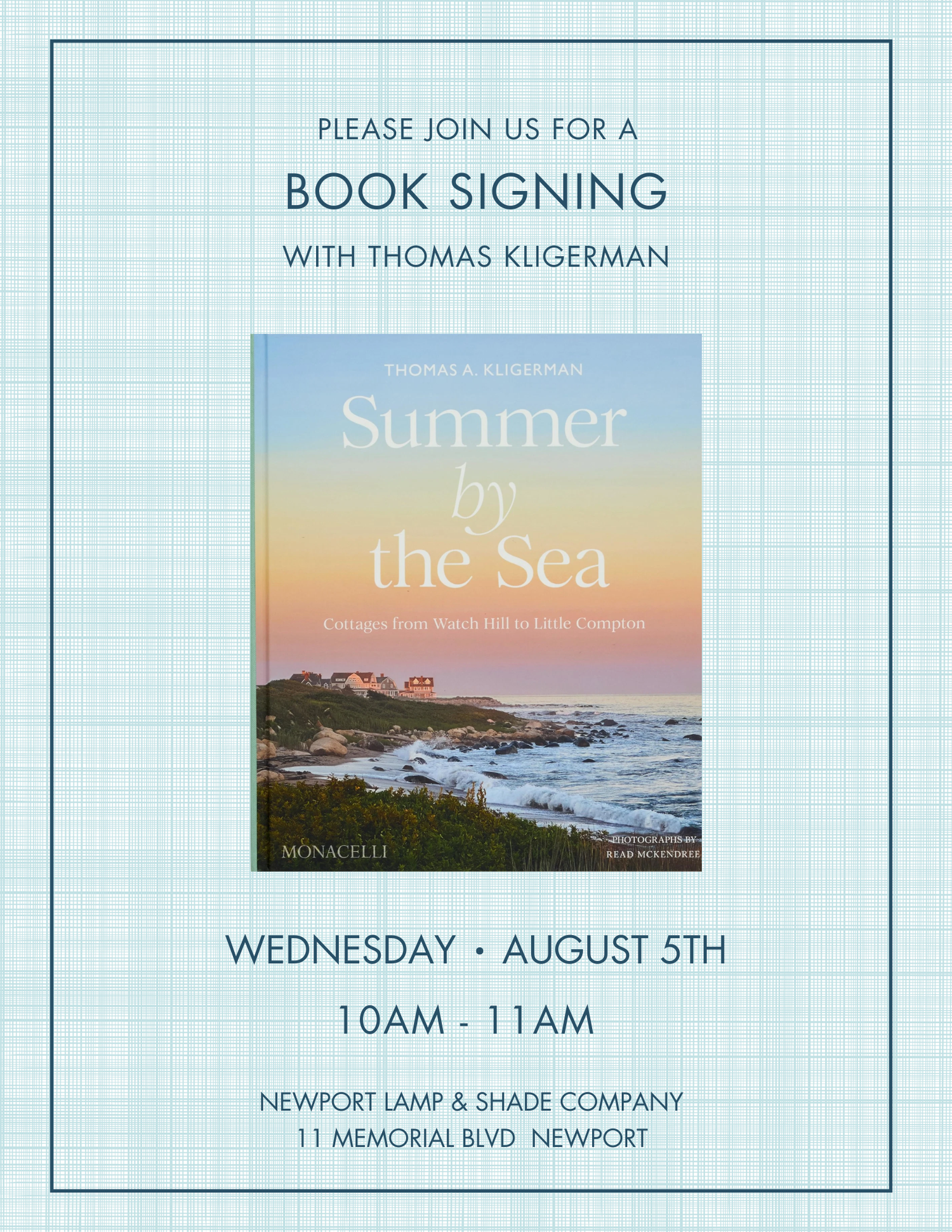 Summer by the Sea: Book Signing with Architect Thomas Kligerman