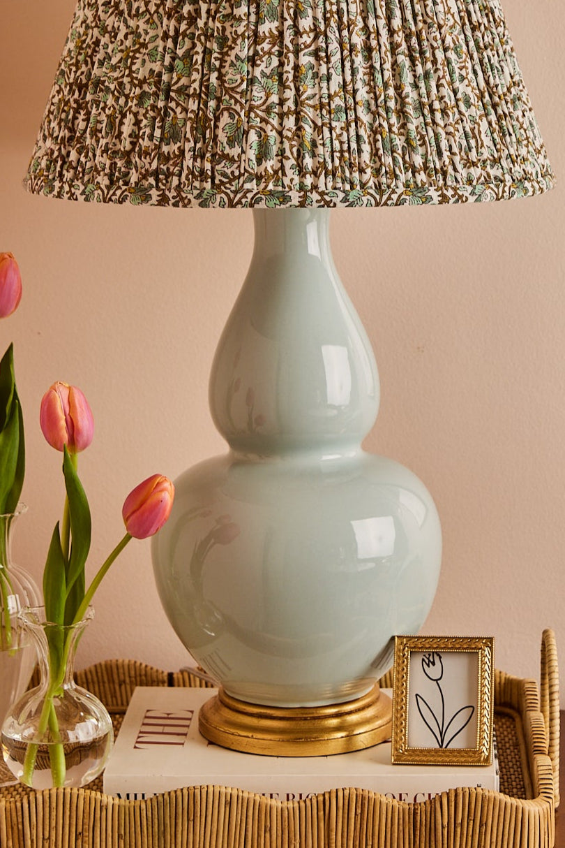 Liv Ceramic Table Lamp in Sky