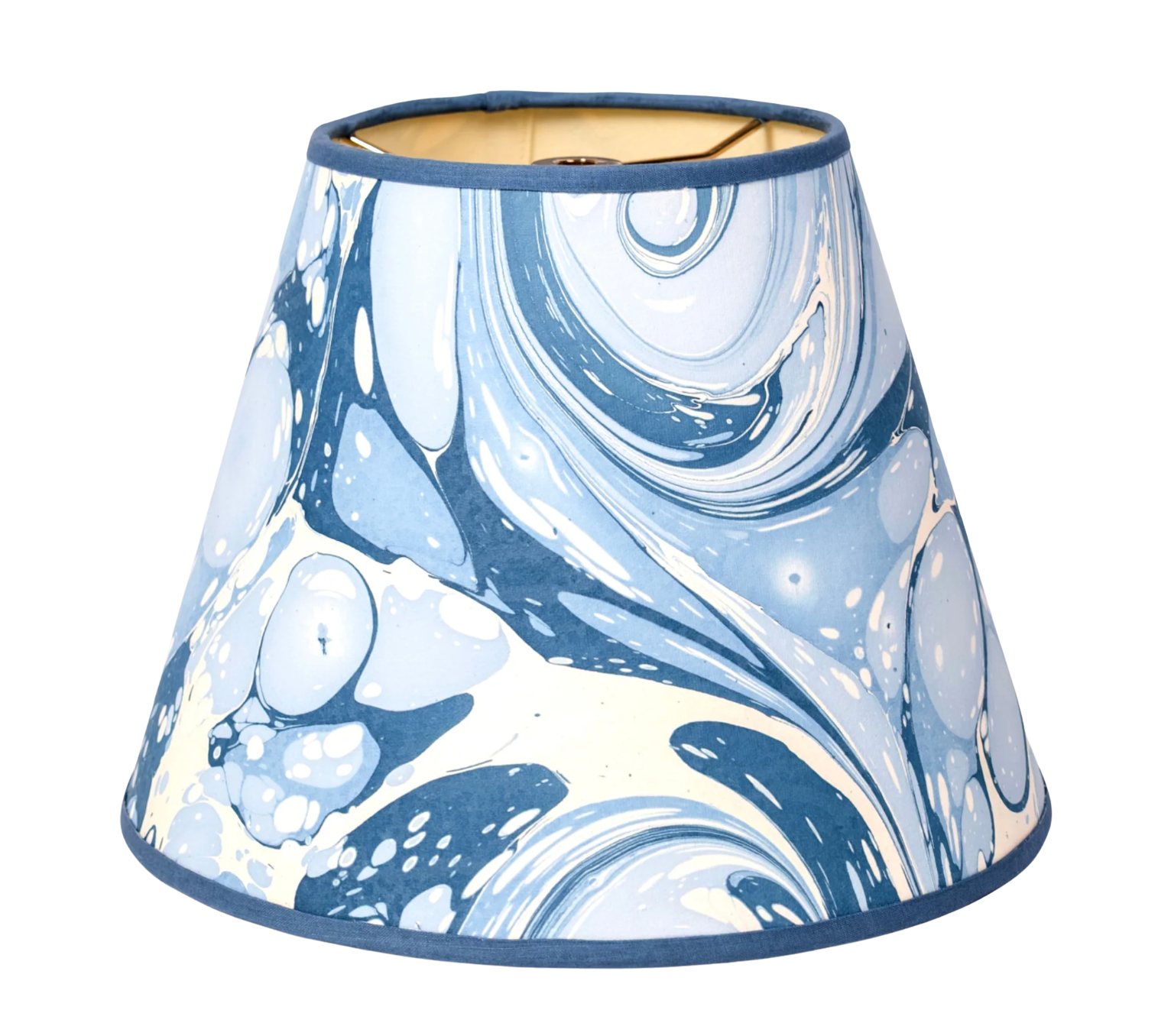 10 inch Marbled Paper Lampshade in Blue