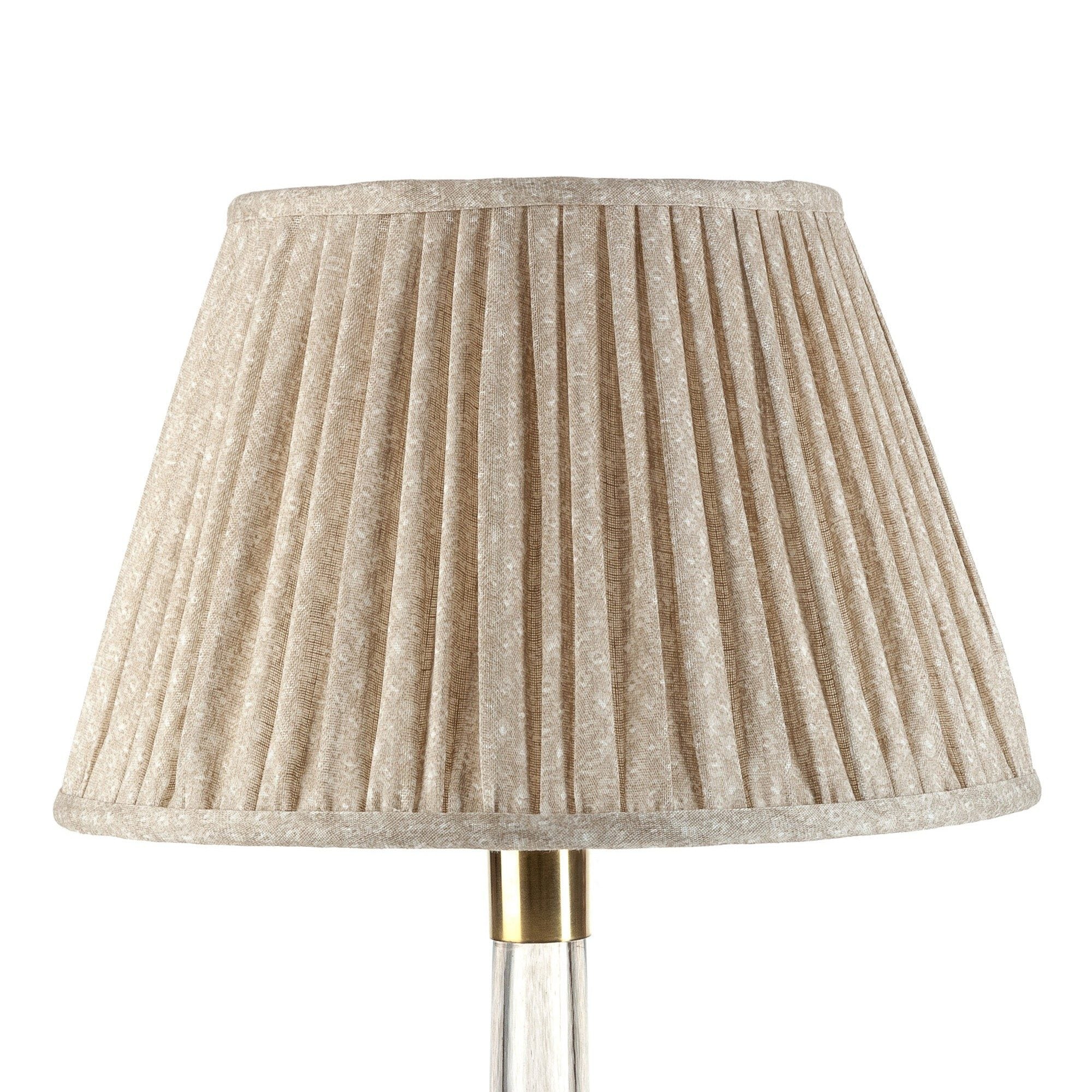 4.5" Fermoie Lampshade - Figured Linen in Ecru