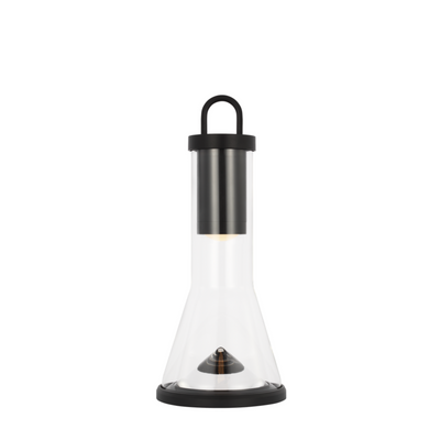 Kandela Rechargeable Table Lamp Black | Newport Lamp And Shade | Located in Newport, RI