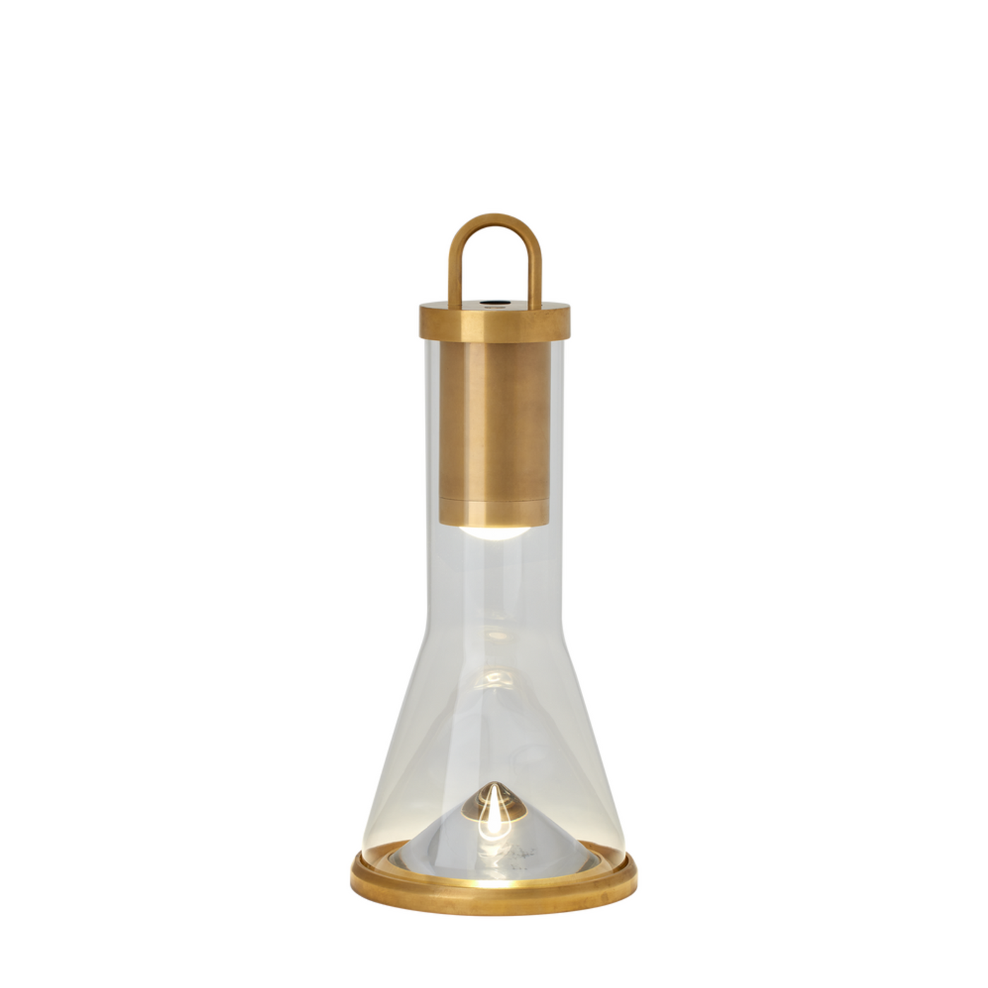 Kandela Rechargeable Table Lamp Brass | Newport Lamp And Shade | Located in Newport, RI