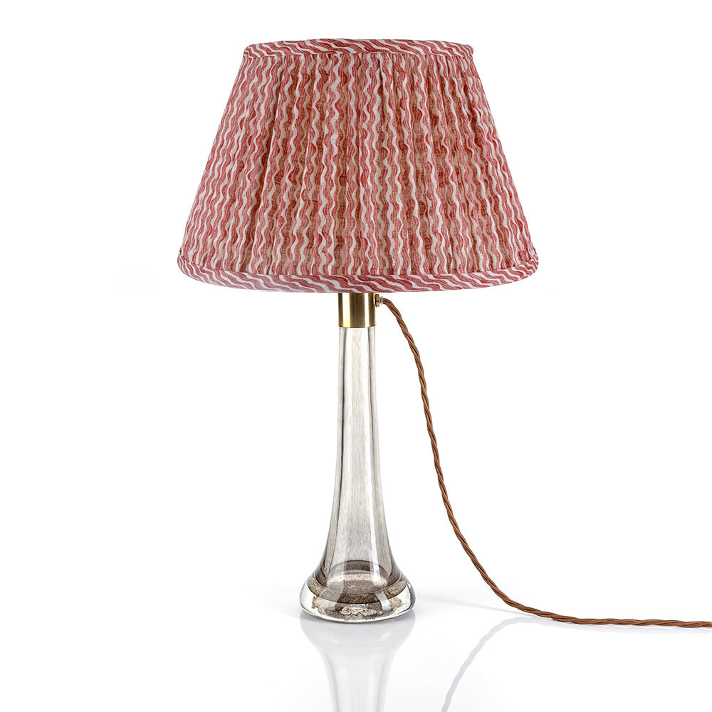 18" Fermoie Lampshade - Popple in Red - Newport Lamp & Shade Company