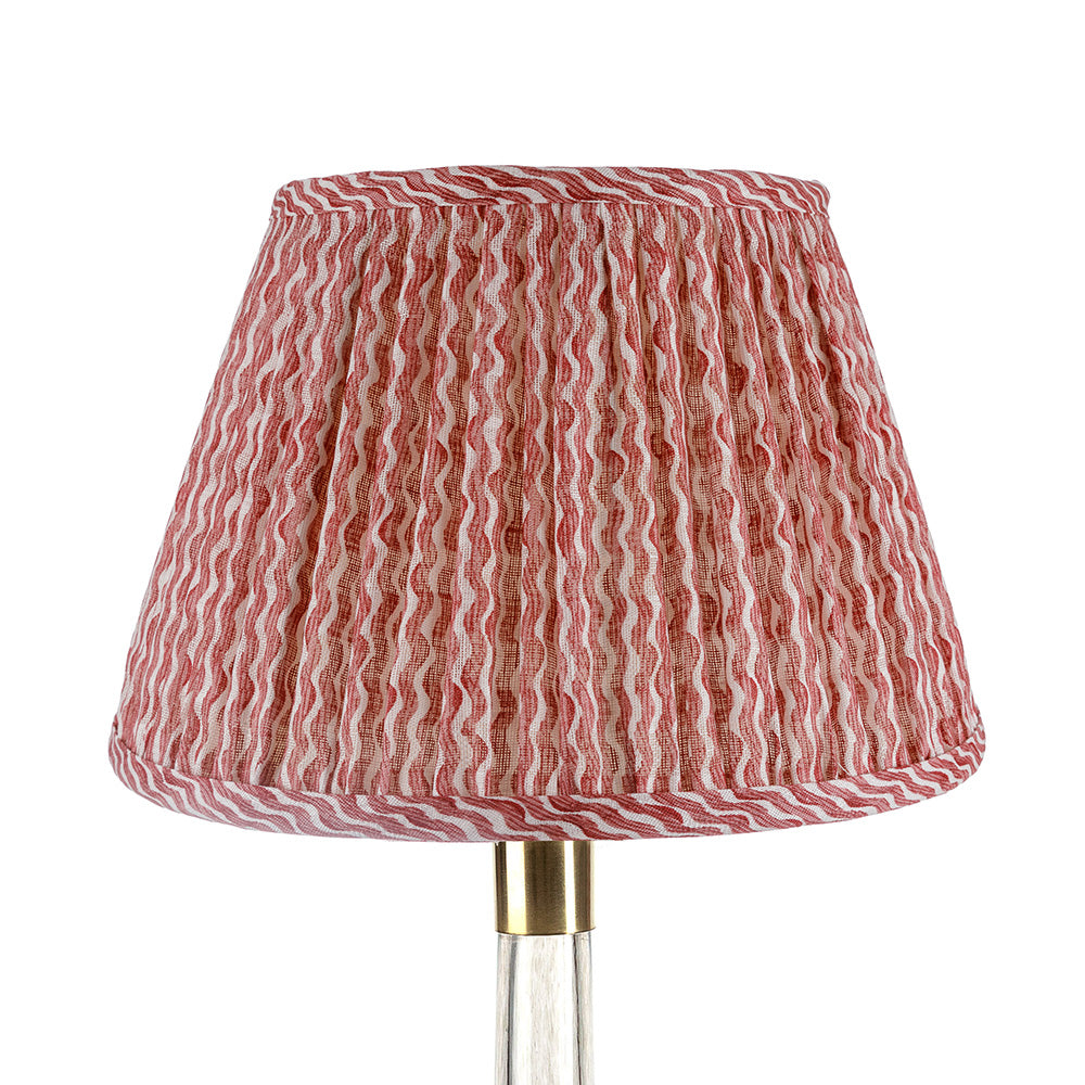 18" Fermoie Lampshade - Popple in Red - Newport Lamp & Shade Company