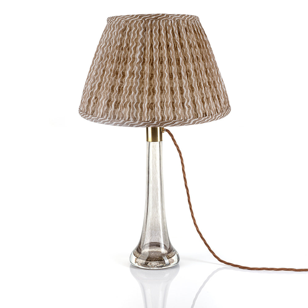 18" Fermoie Lampshade - Popple in Nut Brown - Newport Lamp & Shade Company