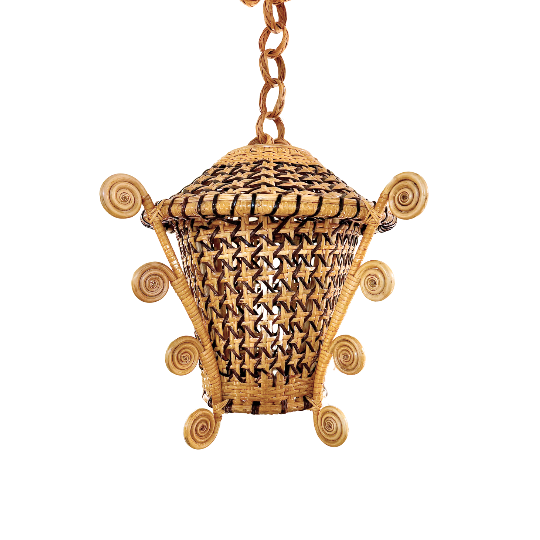 Whimsical Rattan Lantern - Newport Lamp & Shade Company