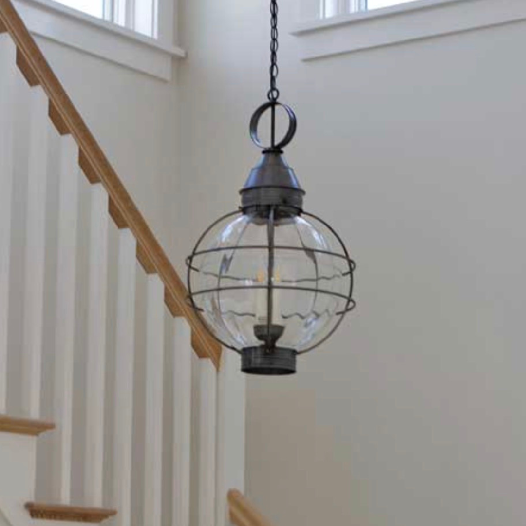Caged Round Hanging Onion Lantern 2852 by Northeast Lantern