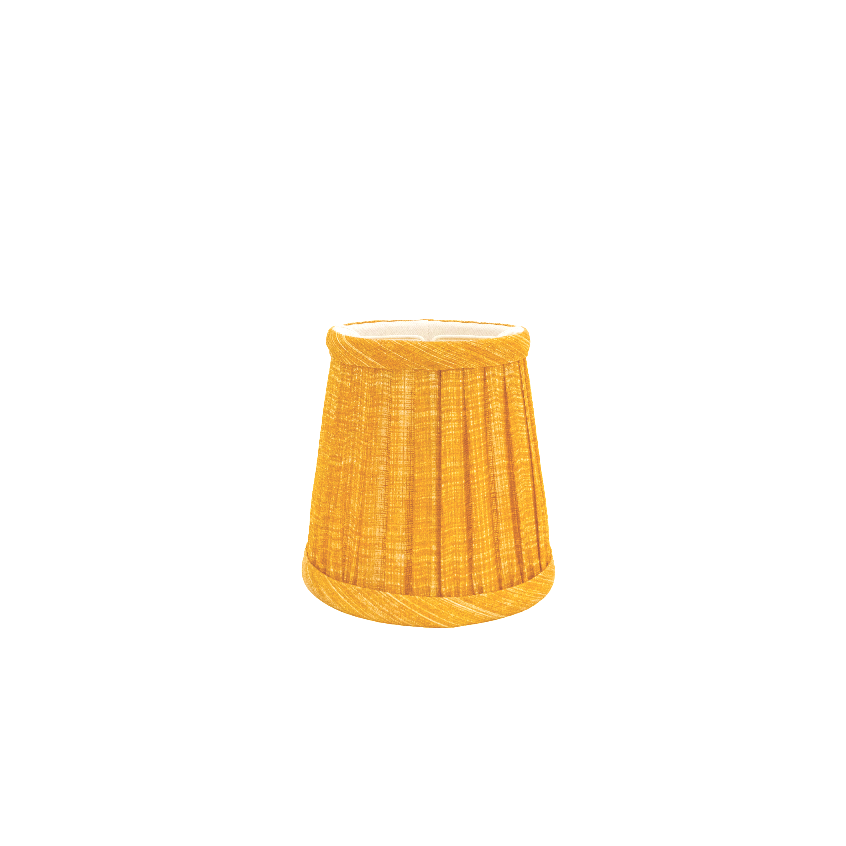 4.5" Fermoie Lampshade - Plain Linen in Club Yellow - Newport Lamp & Shade Company