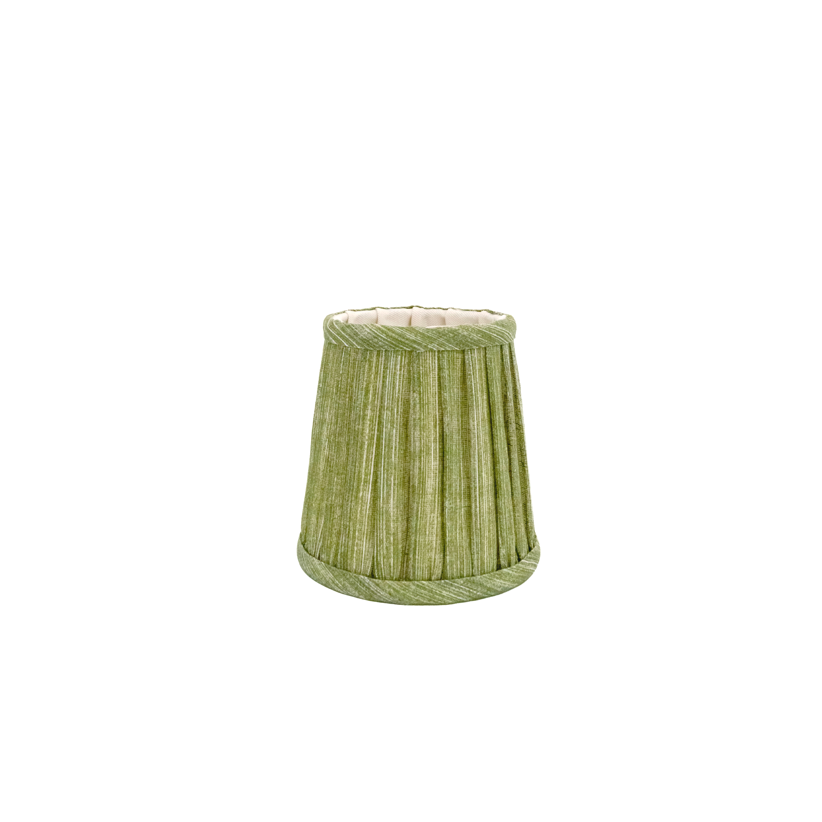 4.5" Fermoie Lampshade - Plain Linen in Kintyre Green - Newport Lamp & Shade Company