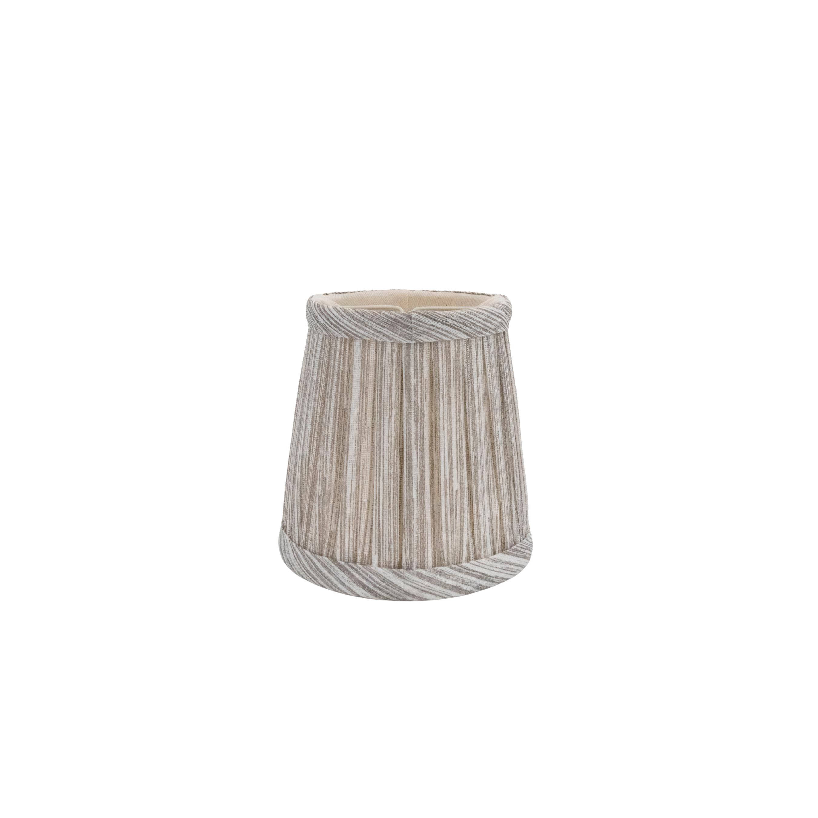 4.5" Fermoie Lampshade - Strie in Grey - Newport Lamp & Shade Company