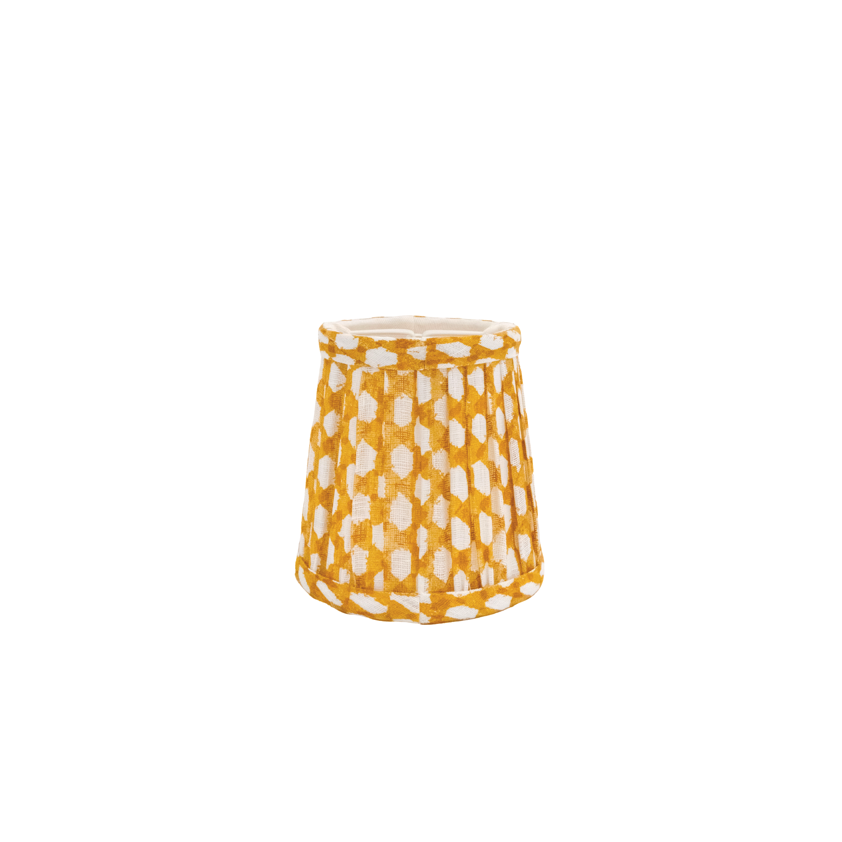 4.5" Fermoie Lampshade - Wicker in Yellow - Newport Lamp & Shade Company