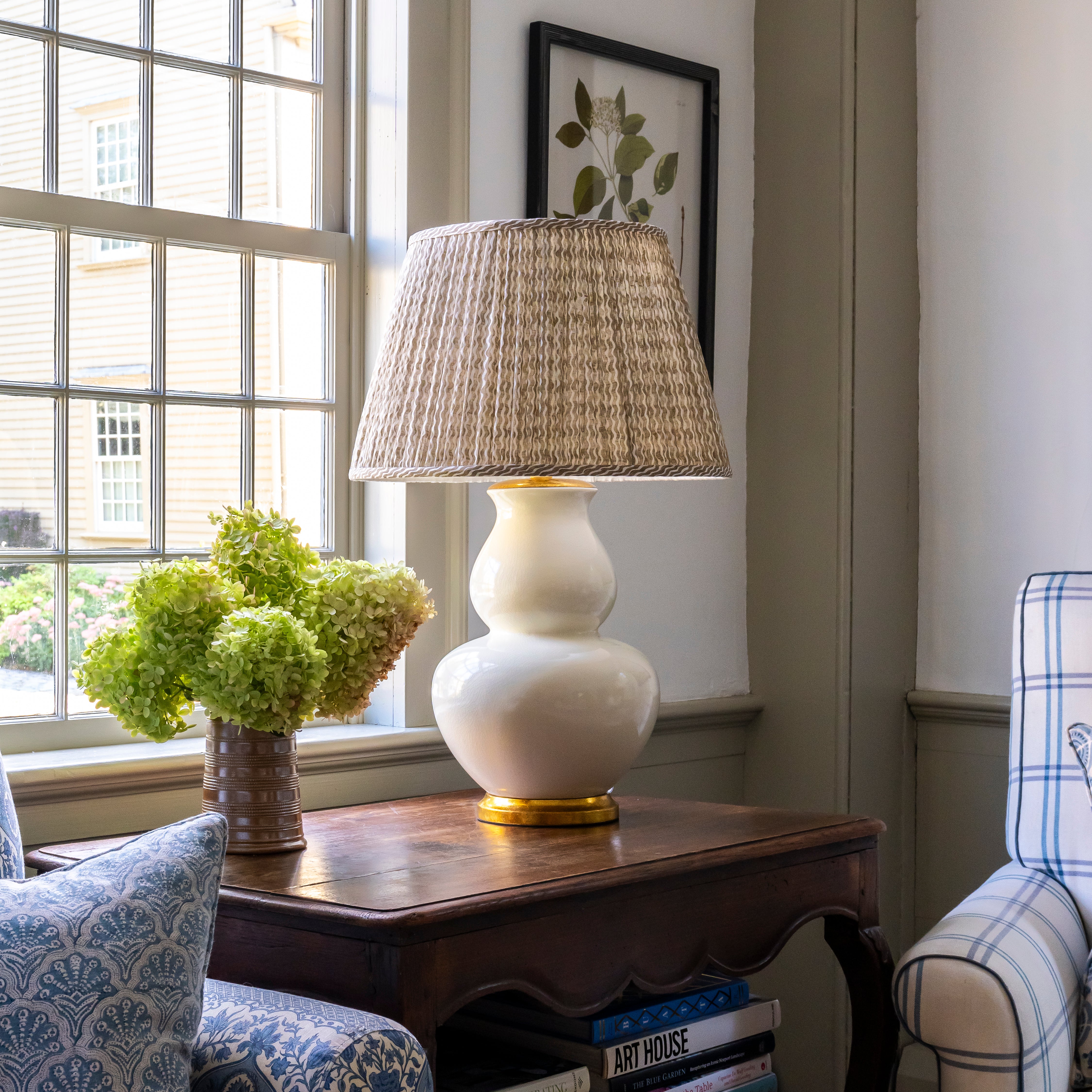 Fermoie Lampshade - Popple in Nut Brown - Newport Lamp & Shade Company