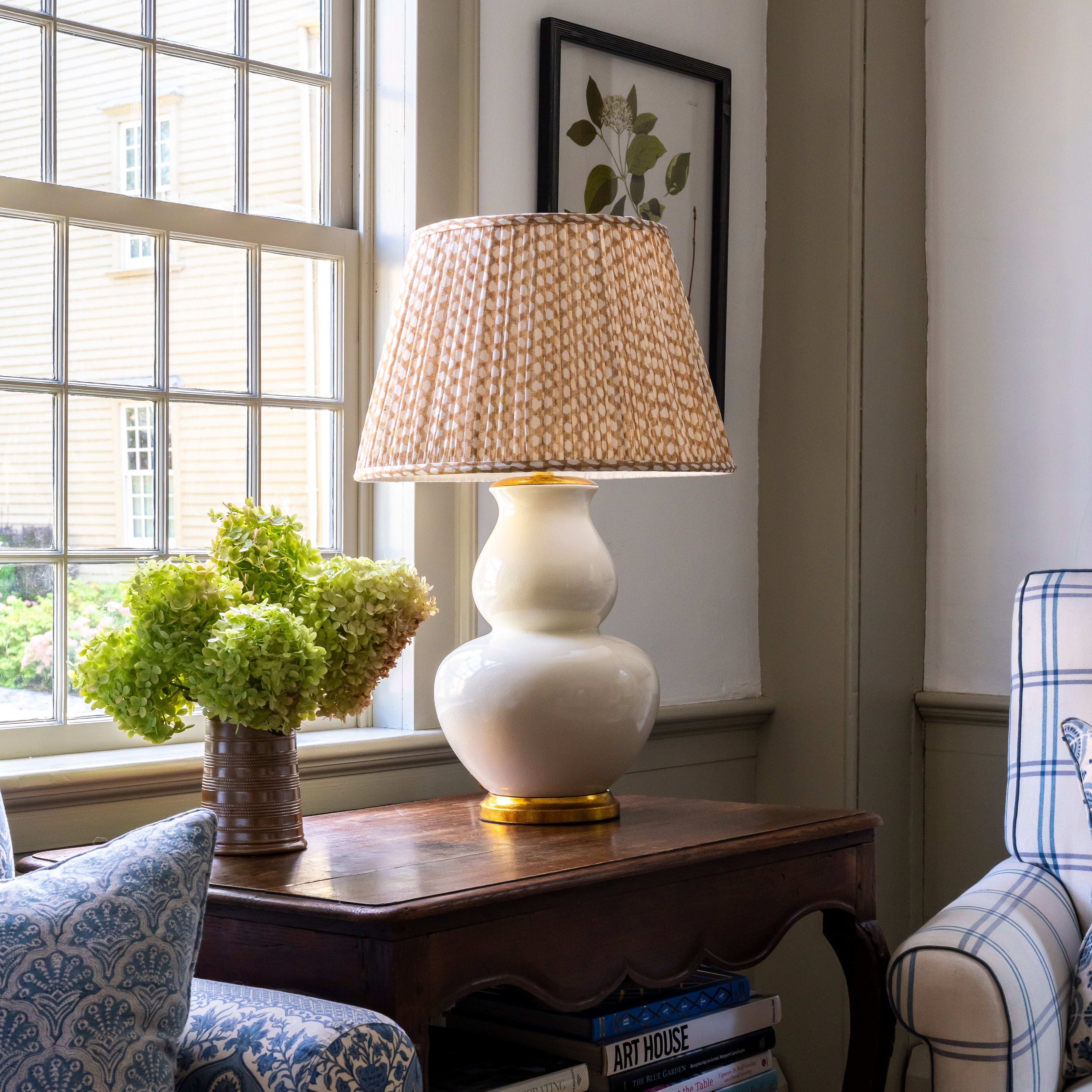 20" Fermoie Lampshade in Nut Brown Wicker - Newport Lamp & Shade Company
