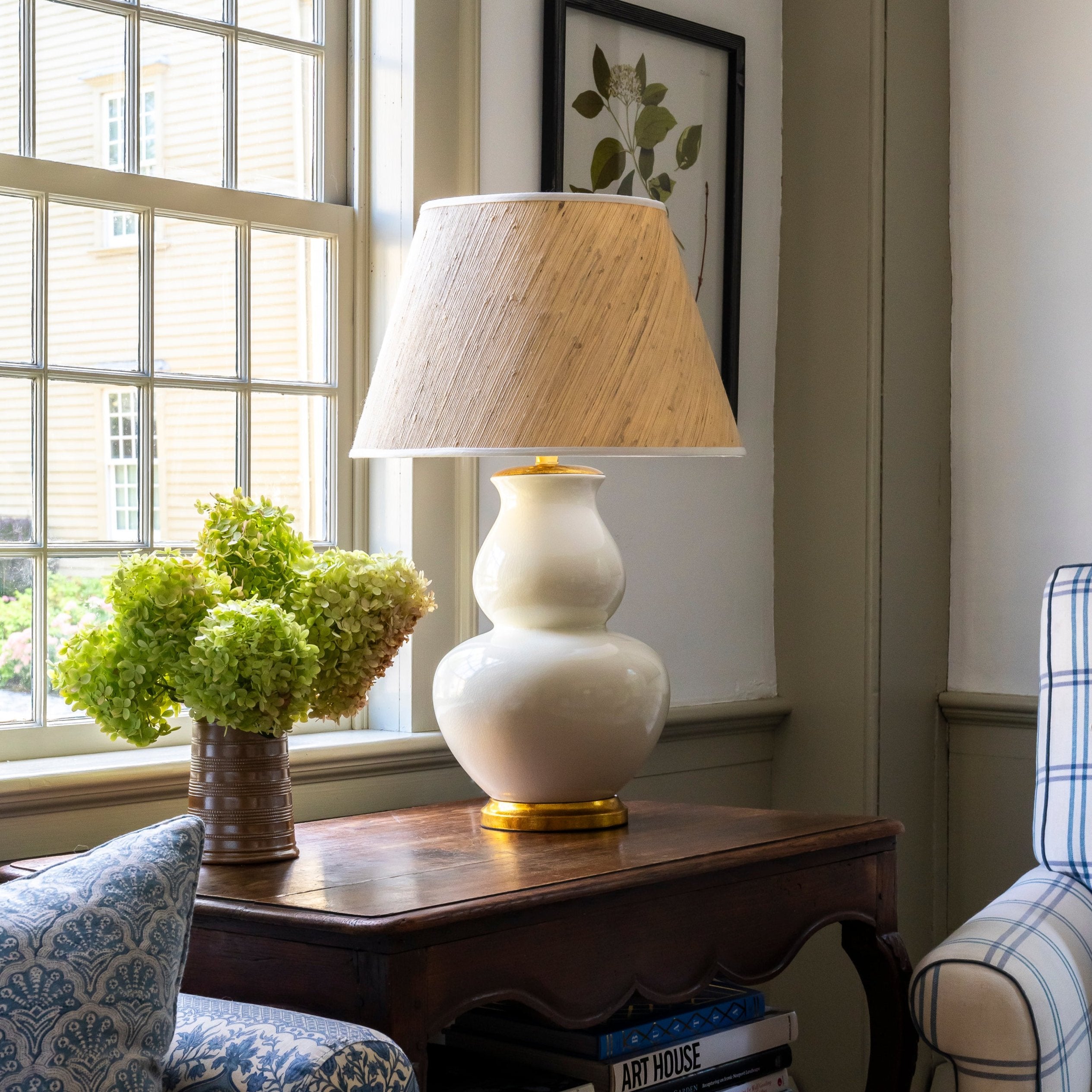 Natural Grasscloth Lampshade - Newport Lamp & Shade Company