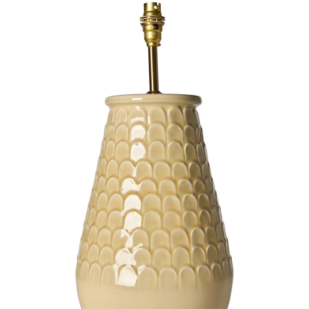 Comporta Ceramic Table Lamp Base in Blonde by Penny Morrison - Newport Lamp & Shade Company