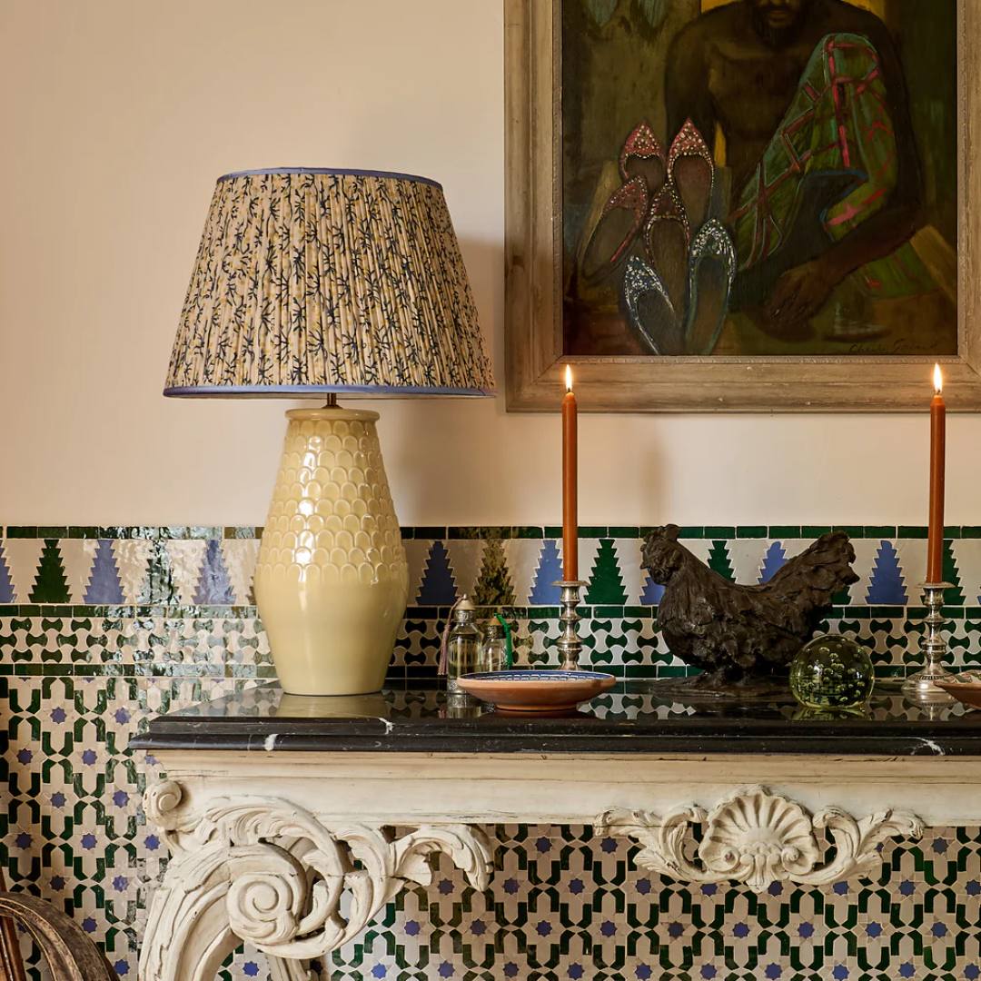 Comporta Ceramic Table Lamp Base in Blonde by Penny Morrison - Newport Lamp & Shade Company