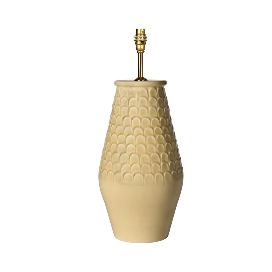 Comporta Ceramic Table Lamp Base in Blonde by Penny Morrison - Newport Lamp & Shade Company