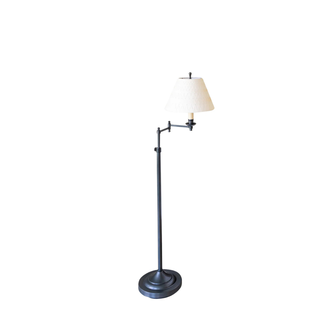 Swing Arm Floor Lamp with Adjustable Height - Newport Lamp & Shade Company