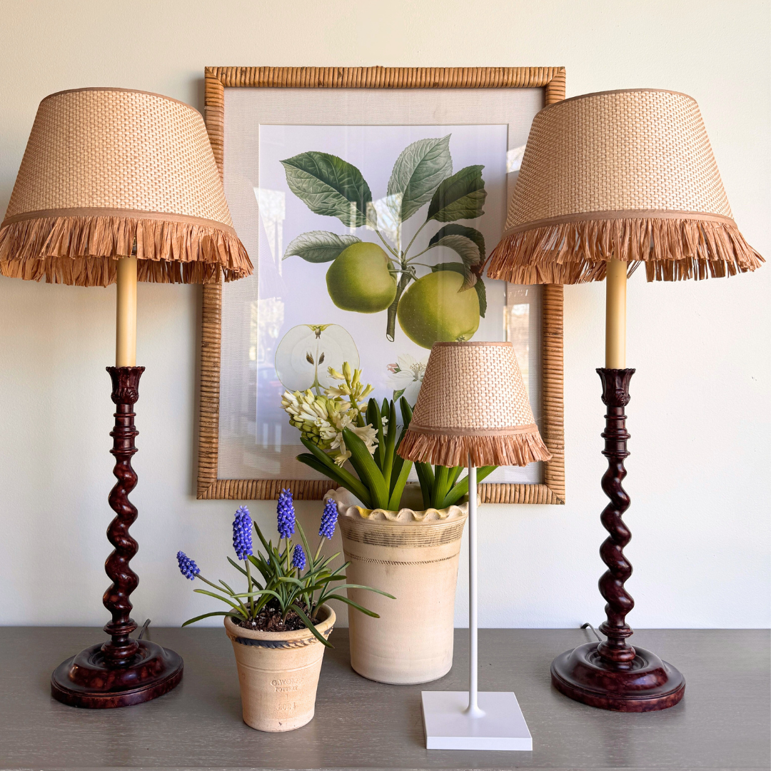 Whimsical Raffia Poldina Pro Lampshade - Newport Lamp & Shade Company