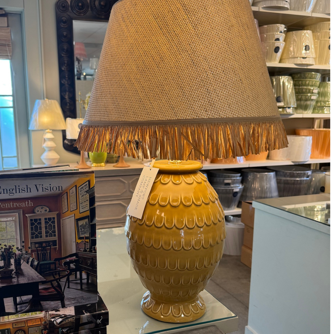 Whimsical Raffia Lampshade - Newport Lamp & Shade Company