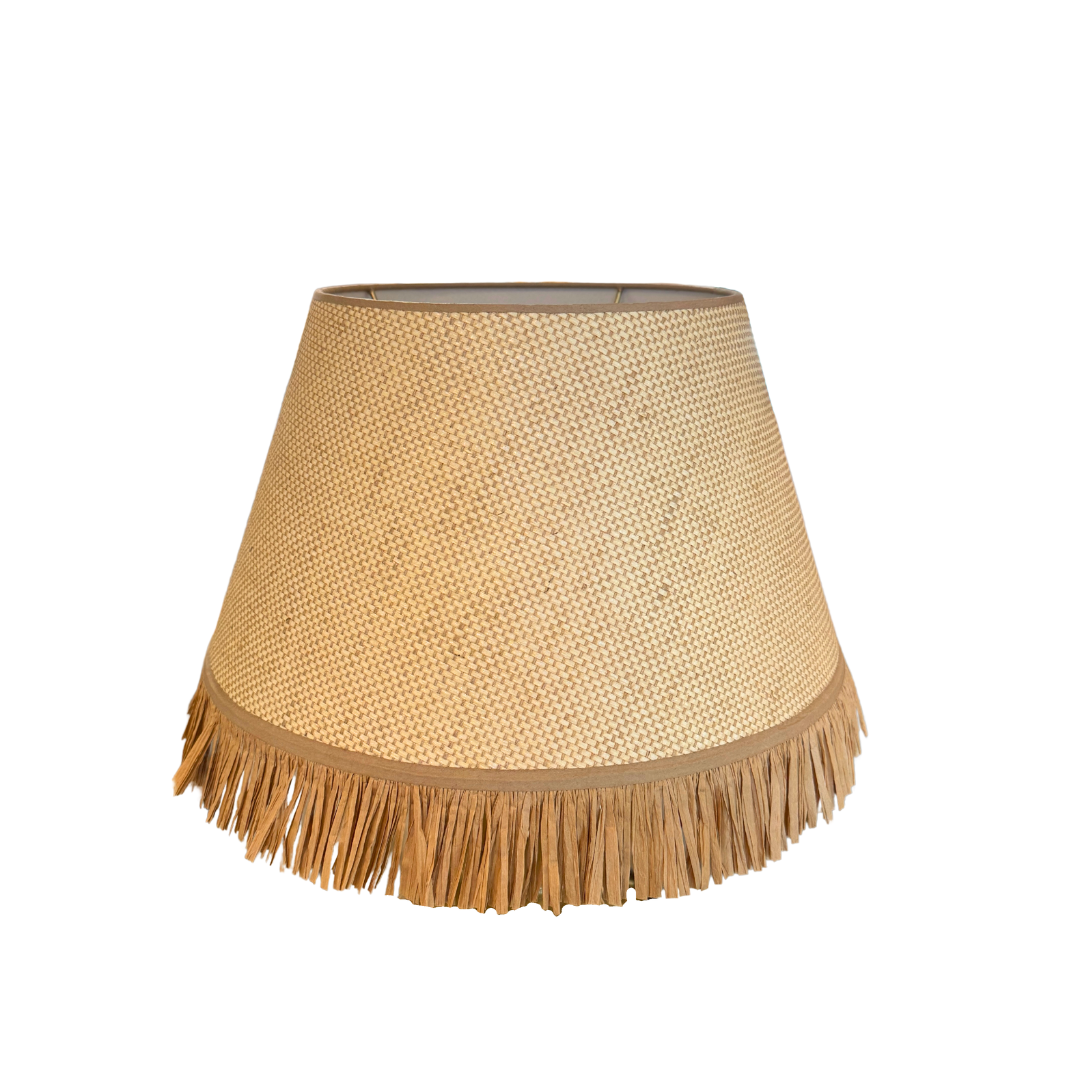 Whimsical Raffia Lampshade