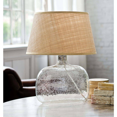 Seeded Oval Glass Table Lamp | Newport Lamp And Shade | Located in Newport, RI