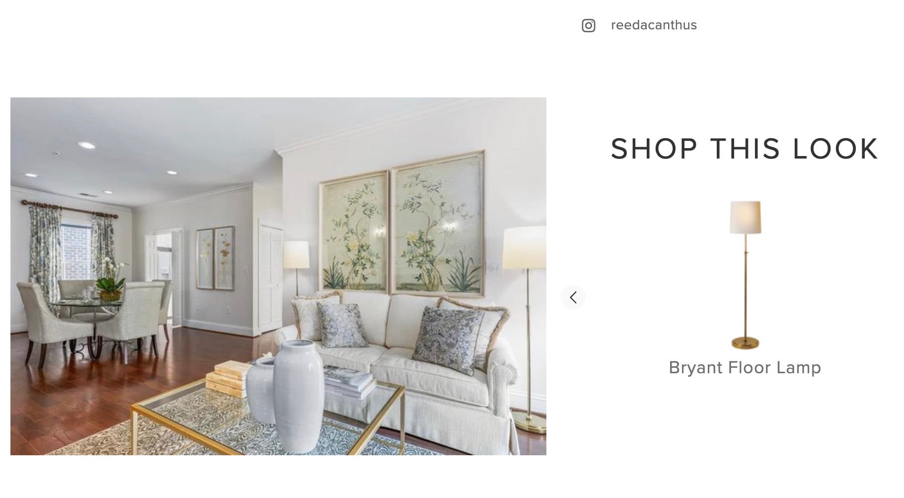 Bryant Floor Lamp in Antique Brass Finish | Newport Lamp And Shade | Located in Newport, RI