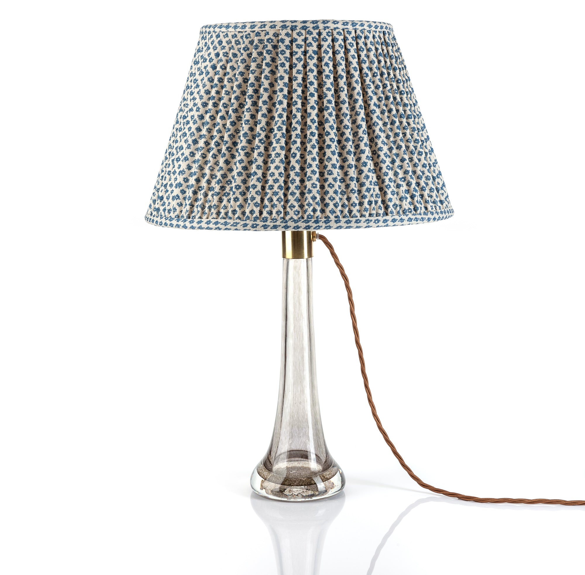 Fermoie Lampshade - Marden in Blue - Newport Lamp & Shade Company
