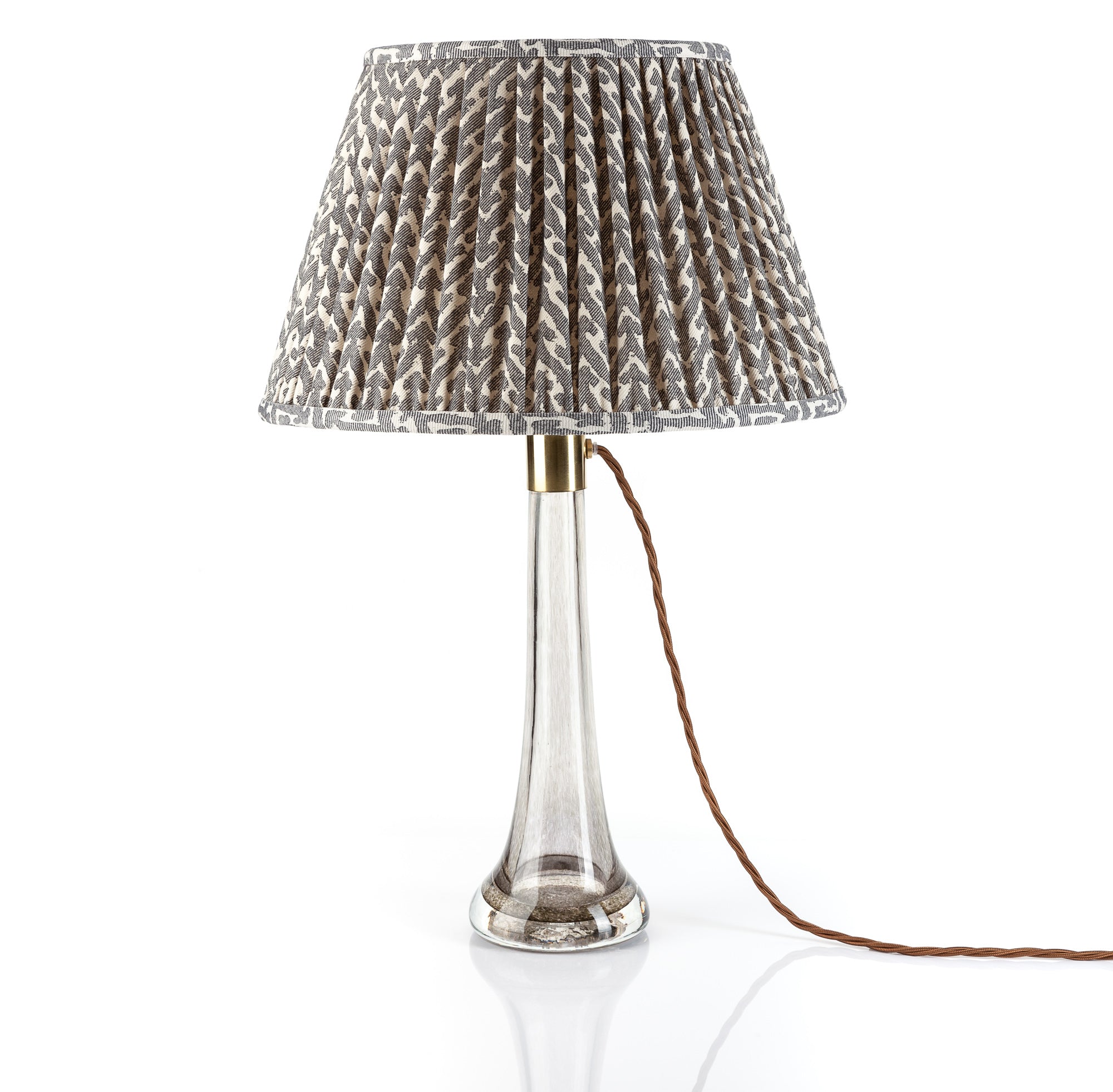 Fermoie Lampshade - Rabanna in Grey | Newport Lamp And Shade | Located in Newport, RI