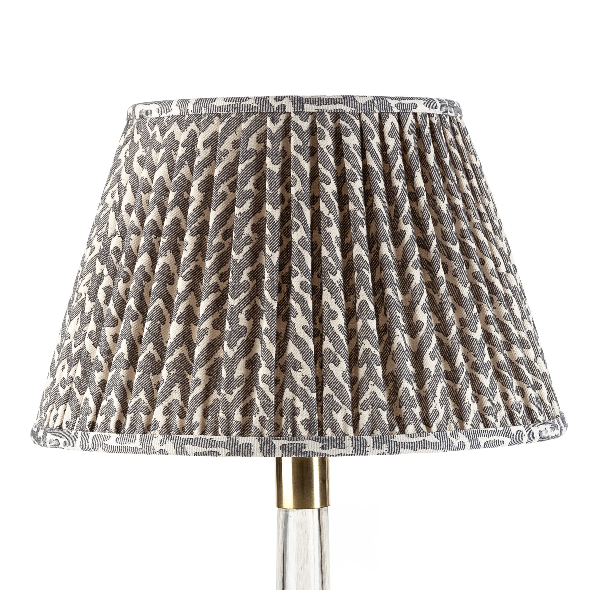 Fermoie Lampshade - Rabanna in Grey | Newport Lamp And Shade | Located in Newport, RI