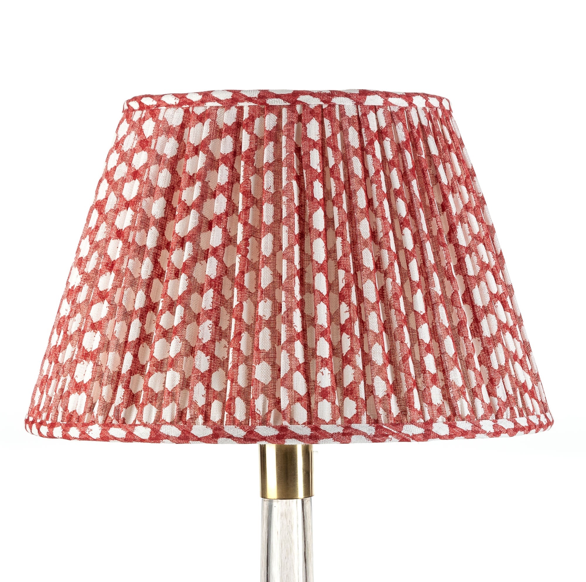 Fermoie Lampshade - Wicker in Red | Newport Lamp And Shade | Located in Newport, RI
