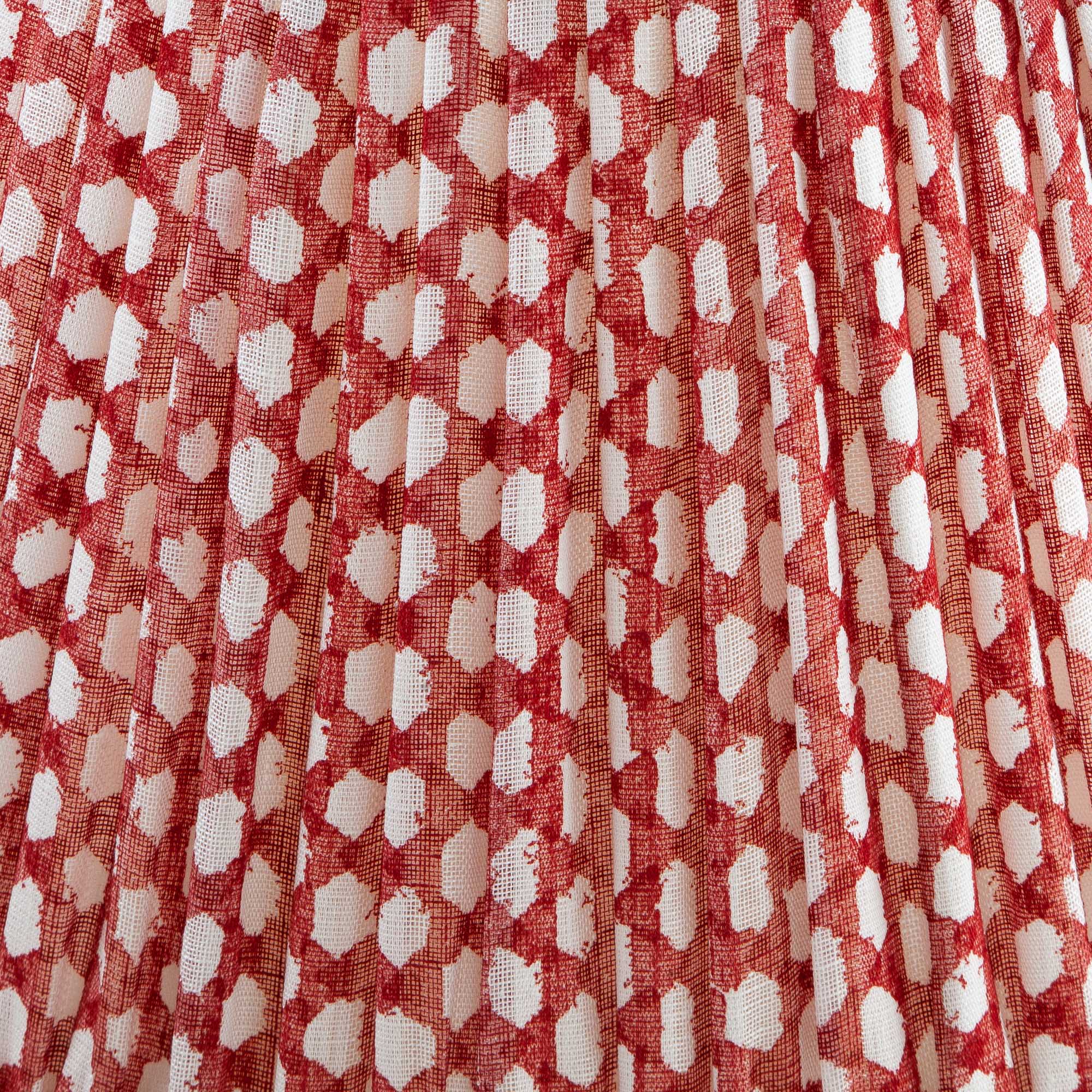 Fermoie Lampshade - Wicker in Red | Newport Lamp And Shade | Located in Newport, RI