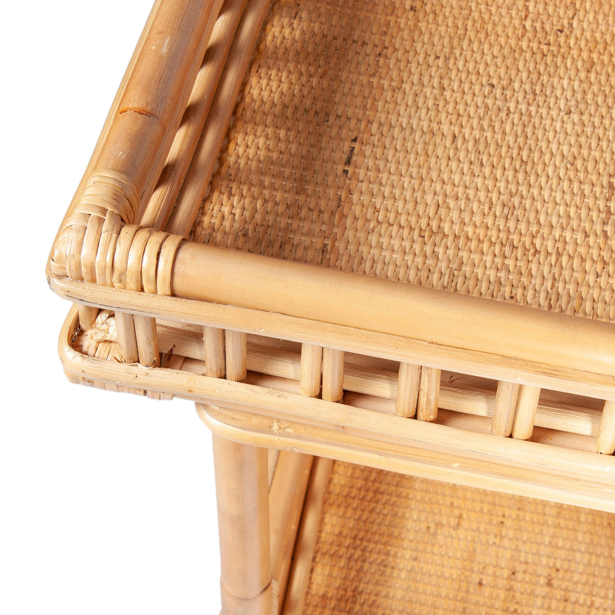 Rattan Bar Console Table | Newport Lamp And Shade | Located in Newport, RI