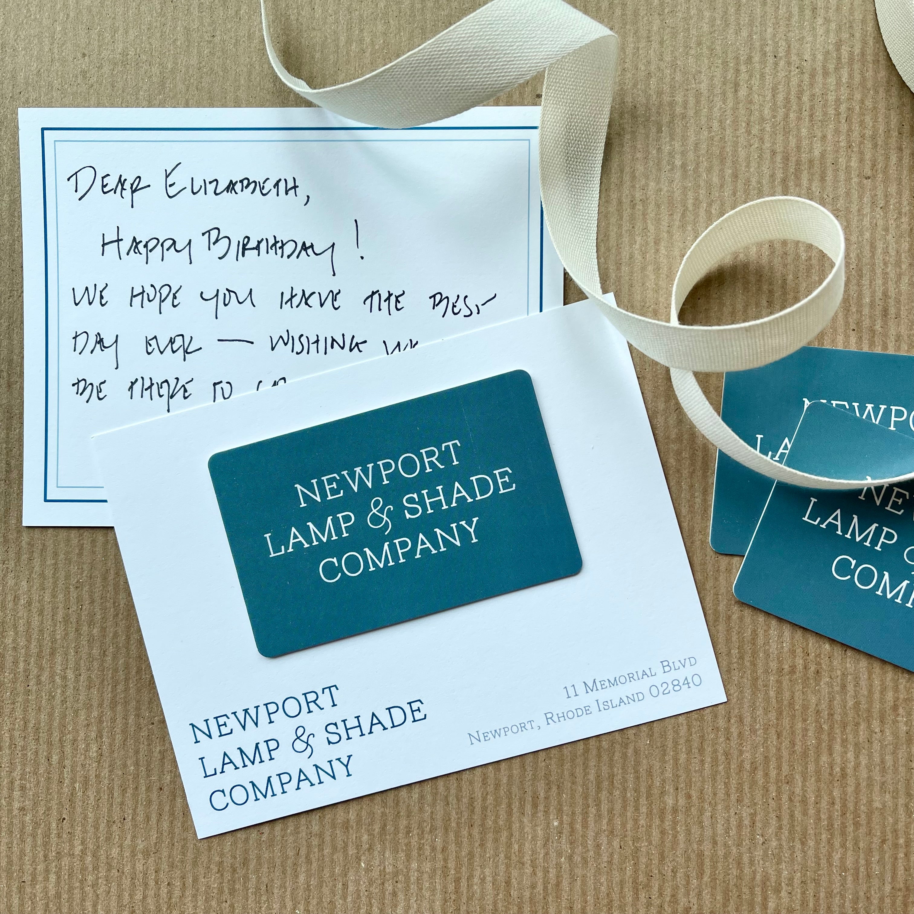 Gift Card | Newport Lamp And Shade | Located in Newport, RI