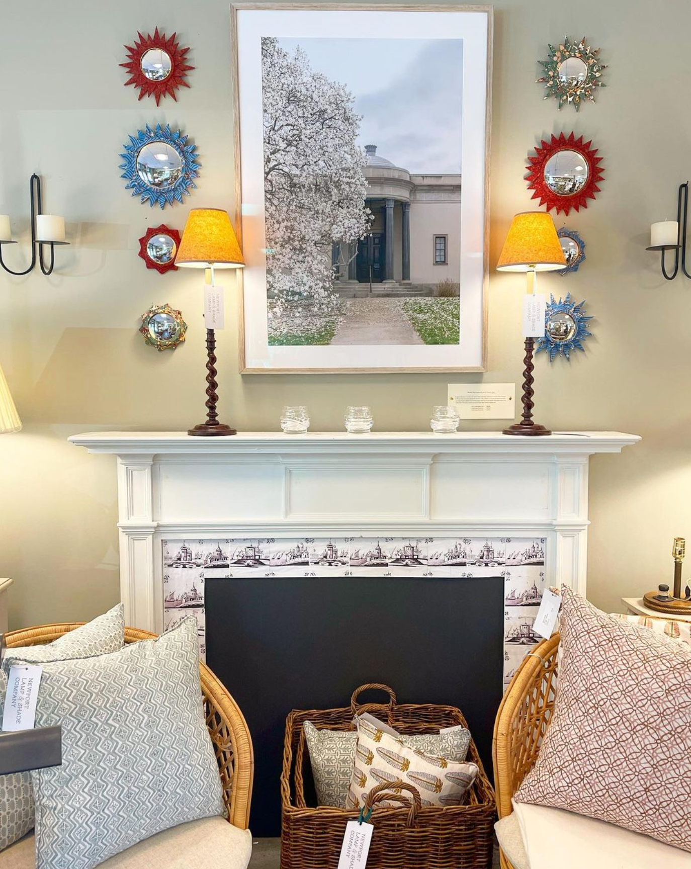 Barley Twist Candlestick Table Lamp | Newport Lamp And Shade | Located in Newport, RI