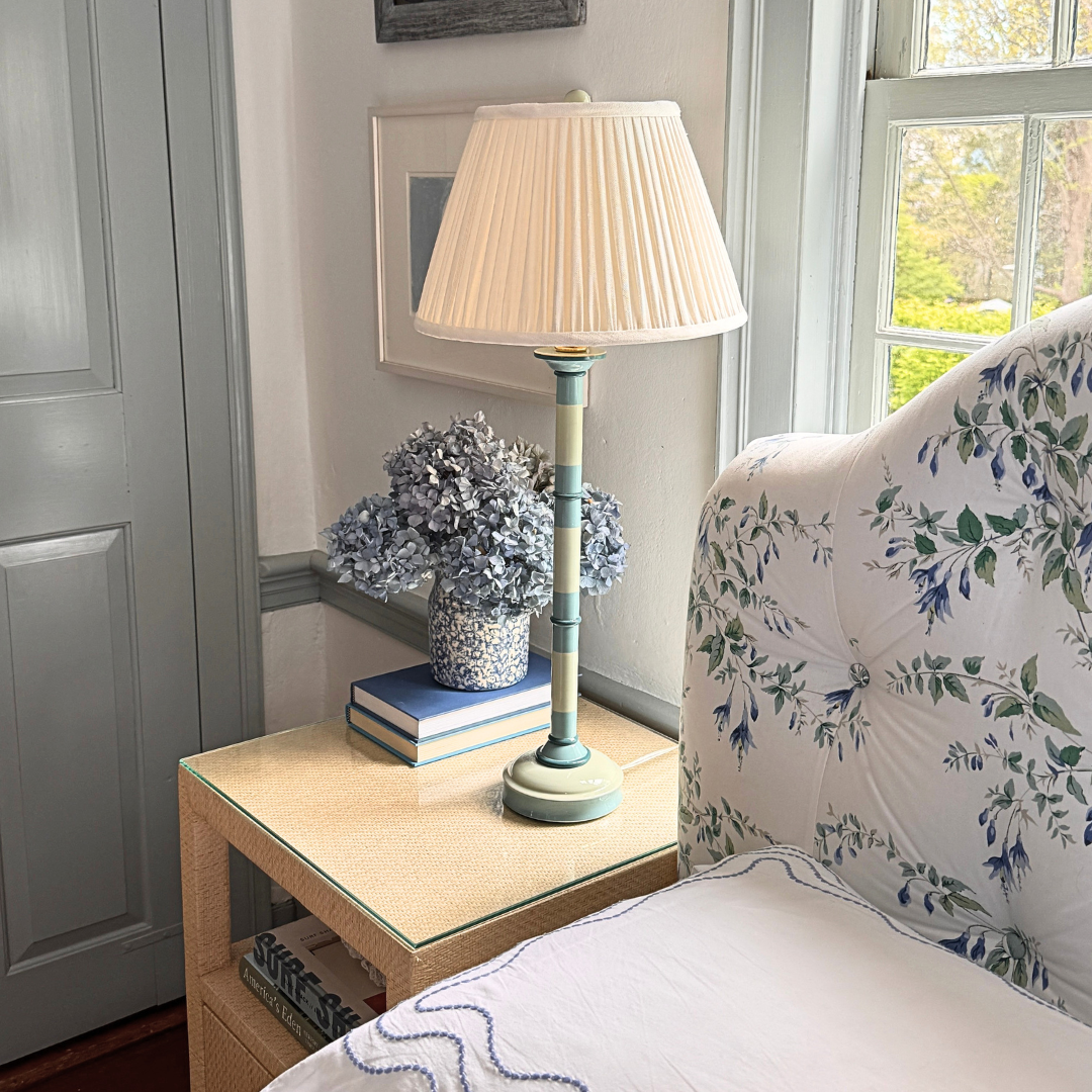 Caroline Table Lamp in Blue/Green - Newport Lamp & Shade Company