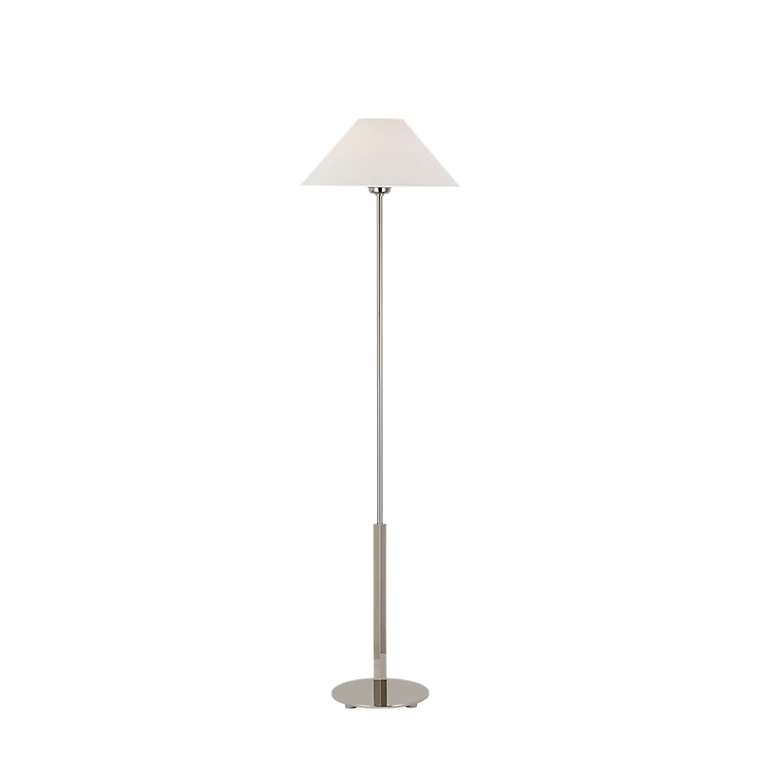 Cordless Hackney Floor Lamp with Flared Linen Lampshae