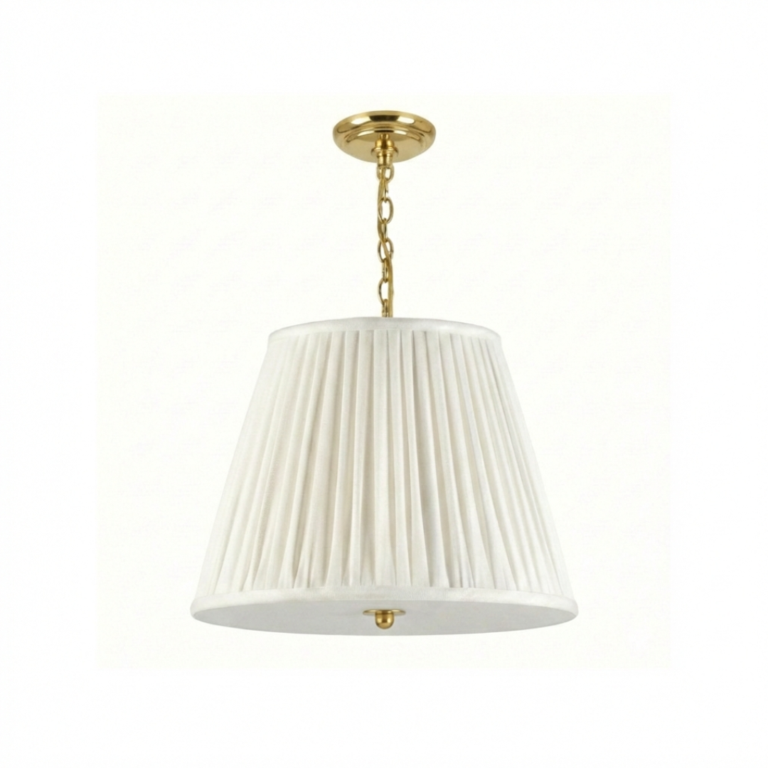 Emlyn Pleated Lampshade Pendant + Fermoie - Newport Lamp & Shade Company