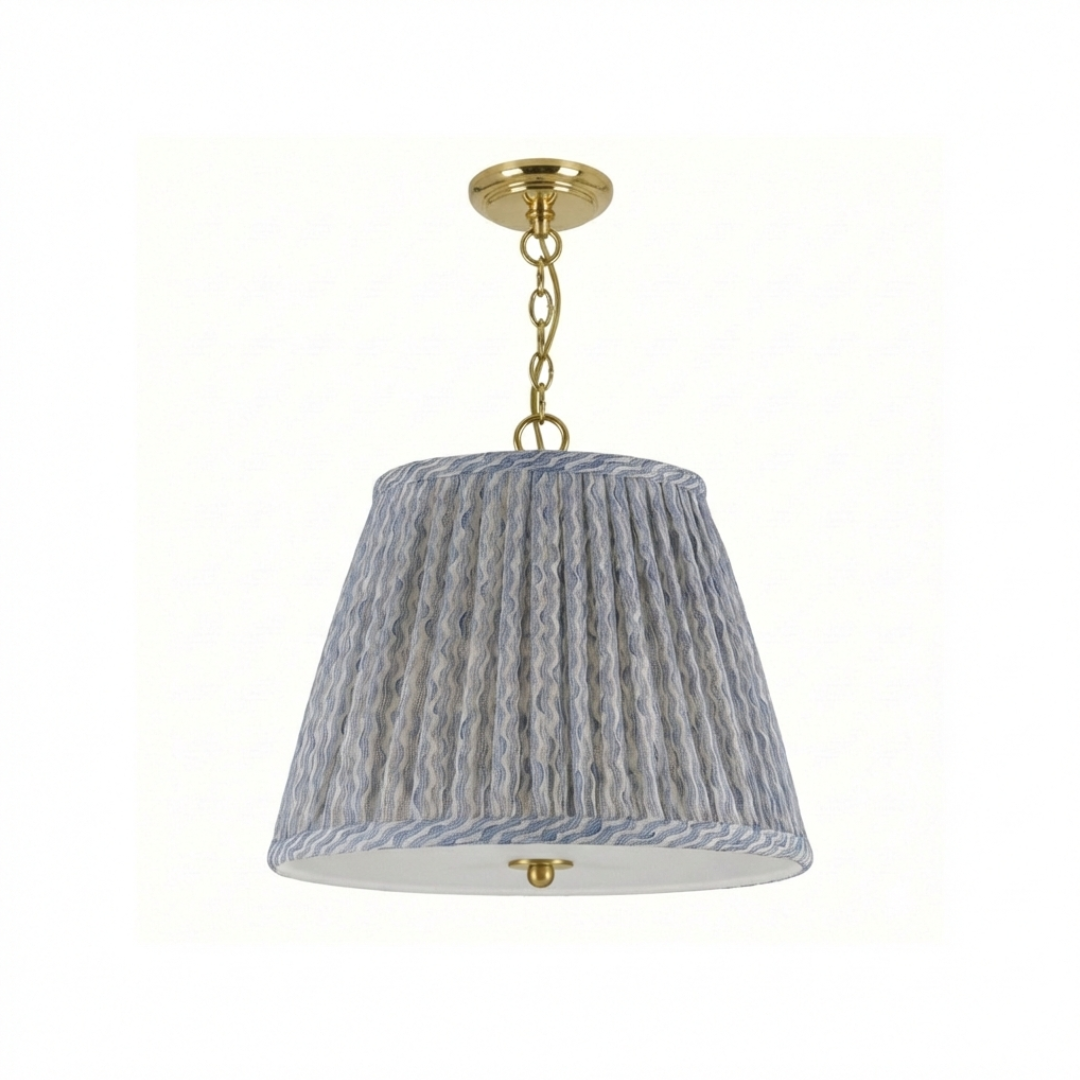 Emlyn Pleated Lampshade Pendant + Fermoie - Newport Lamp & Shade Company