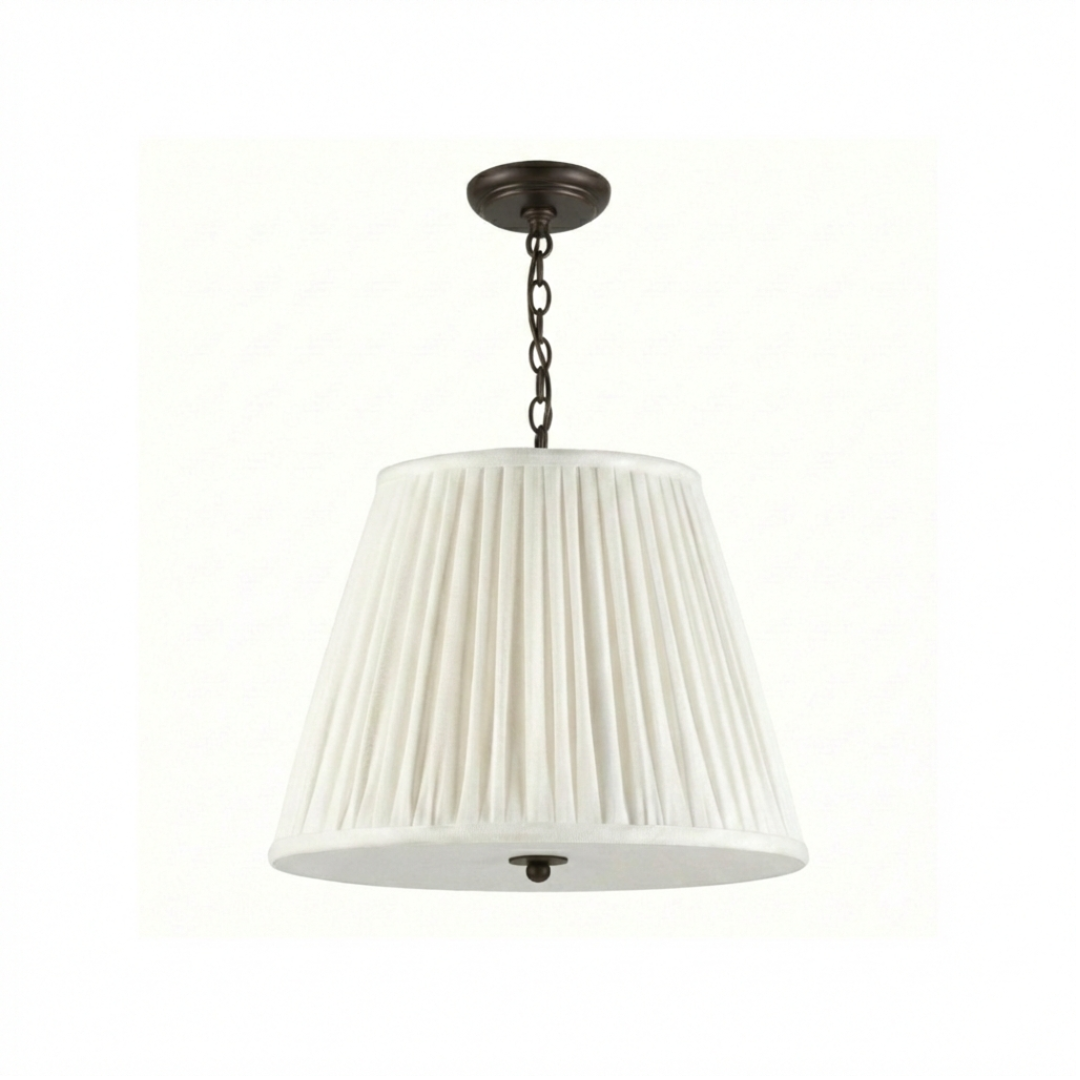 Emlyn Pleated Lampshade Pendant + Fermoie - Newport Lamp & Shade Company