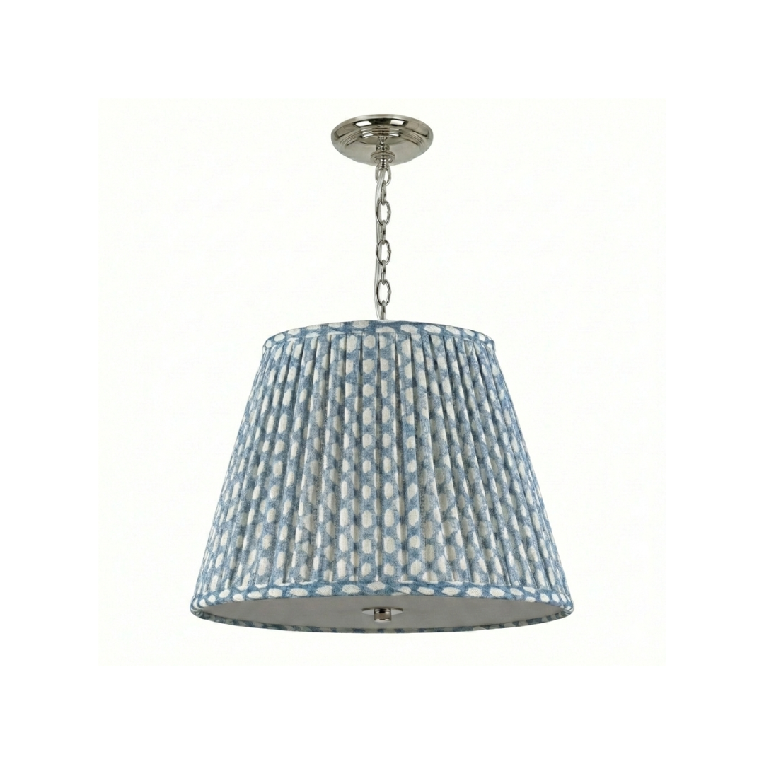 Emlyn Pleated Lampshade Pendant + Fermoie - Newport Lamp & Shade Company