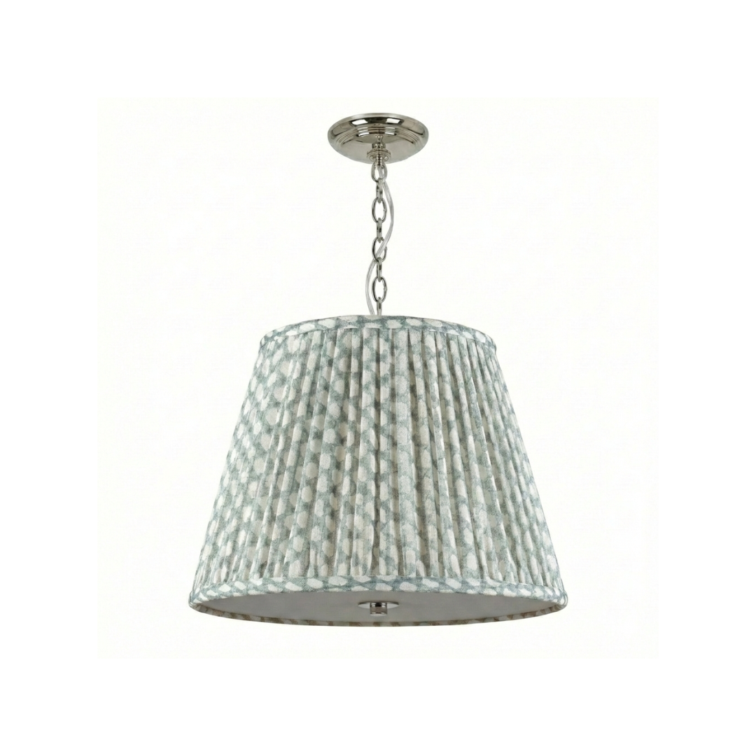 Emlyn Pleated Lampshade Pendant + Fermoie - Newport Lamp & Shade Company