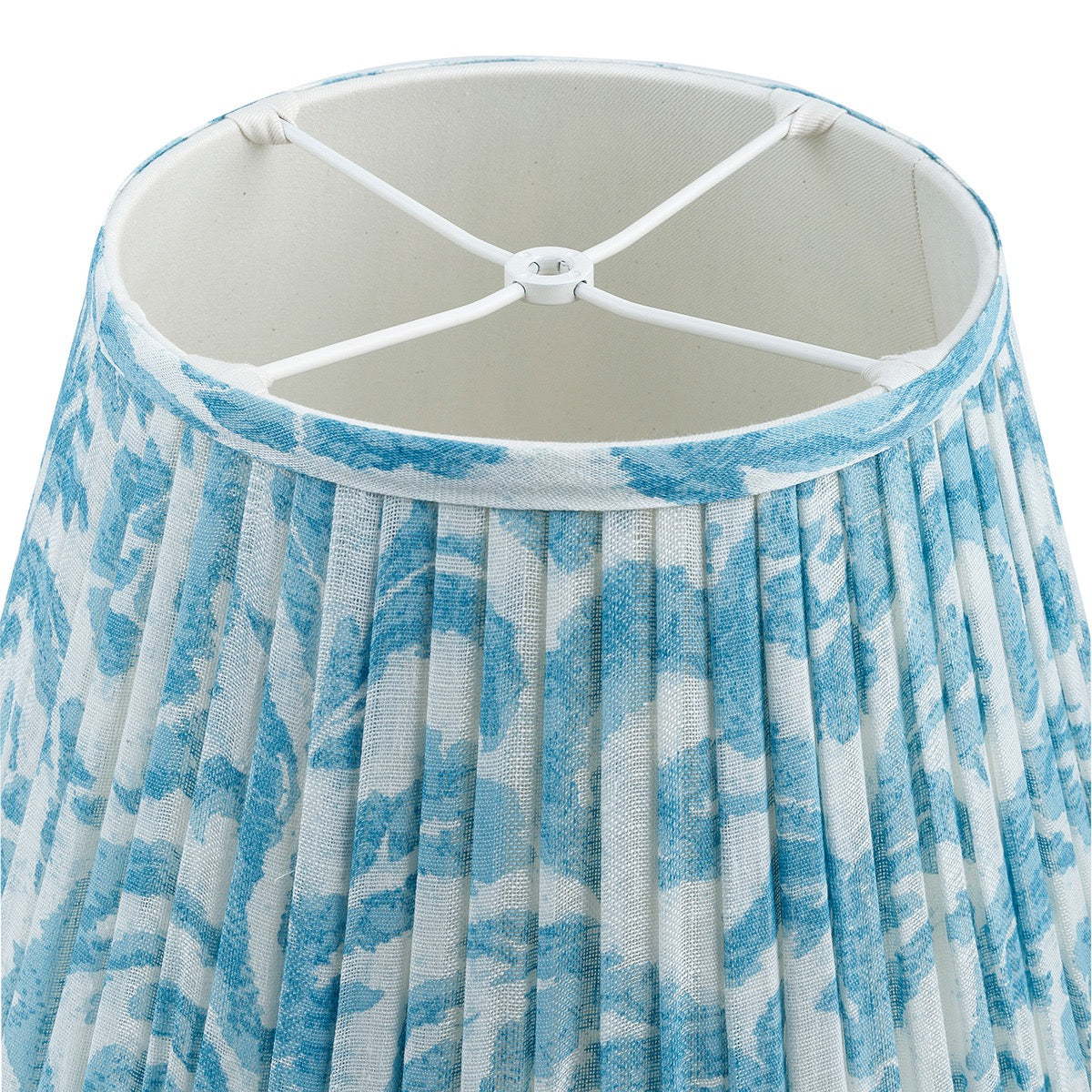 Fermoie Lampshade - Light Blue Marlborough - Newport Lamp & Shade Company