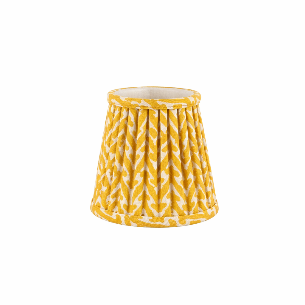4.5" Fermoie Lampshade - Rabanna in Yellow - Newport Lamp & Shade Company
