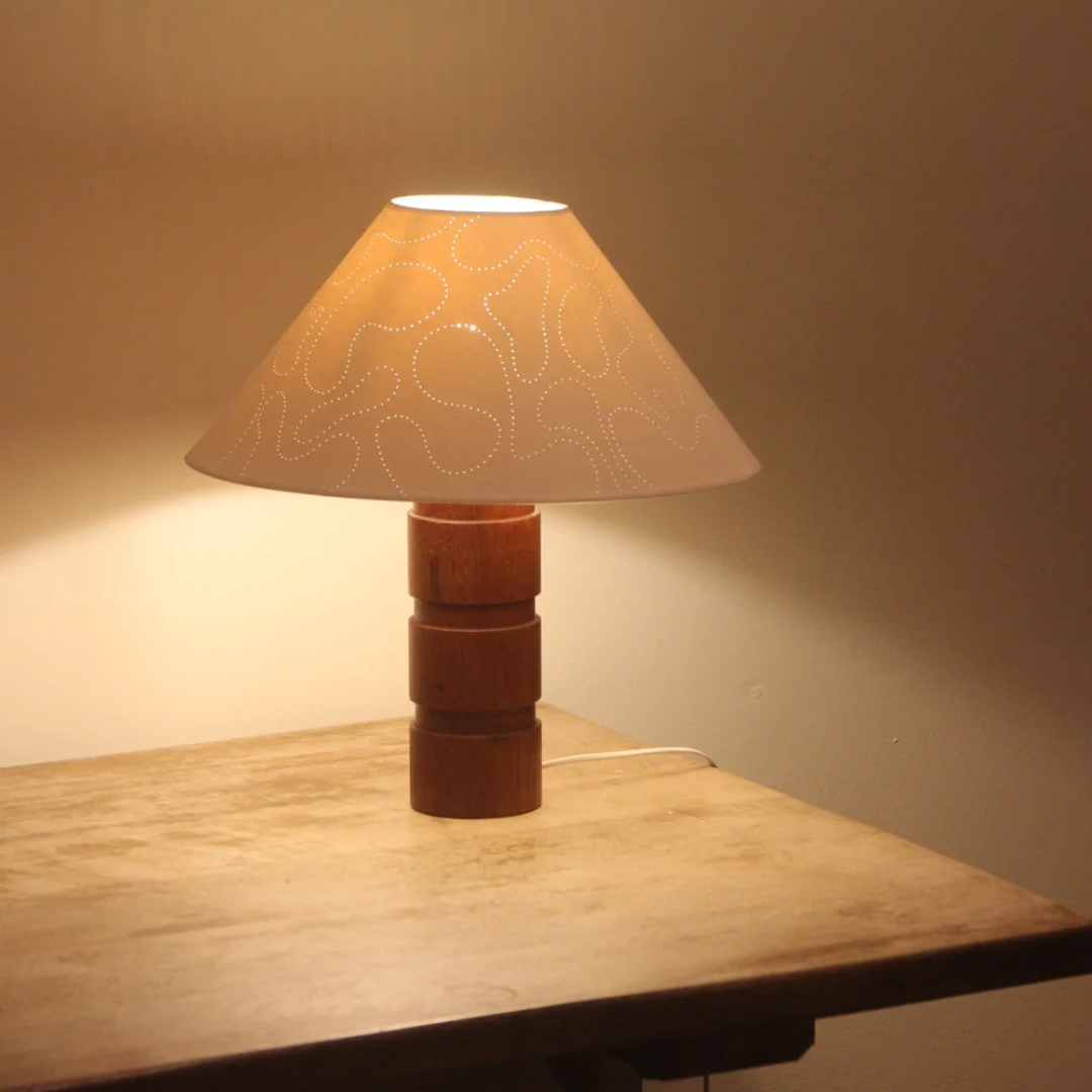Atlas Lampshade in Cone by Hum London