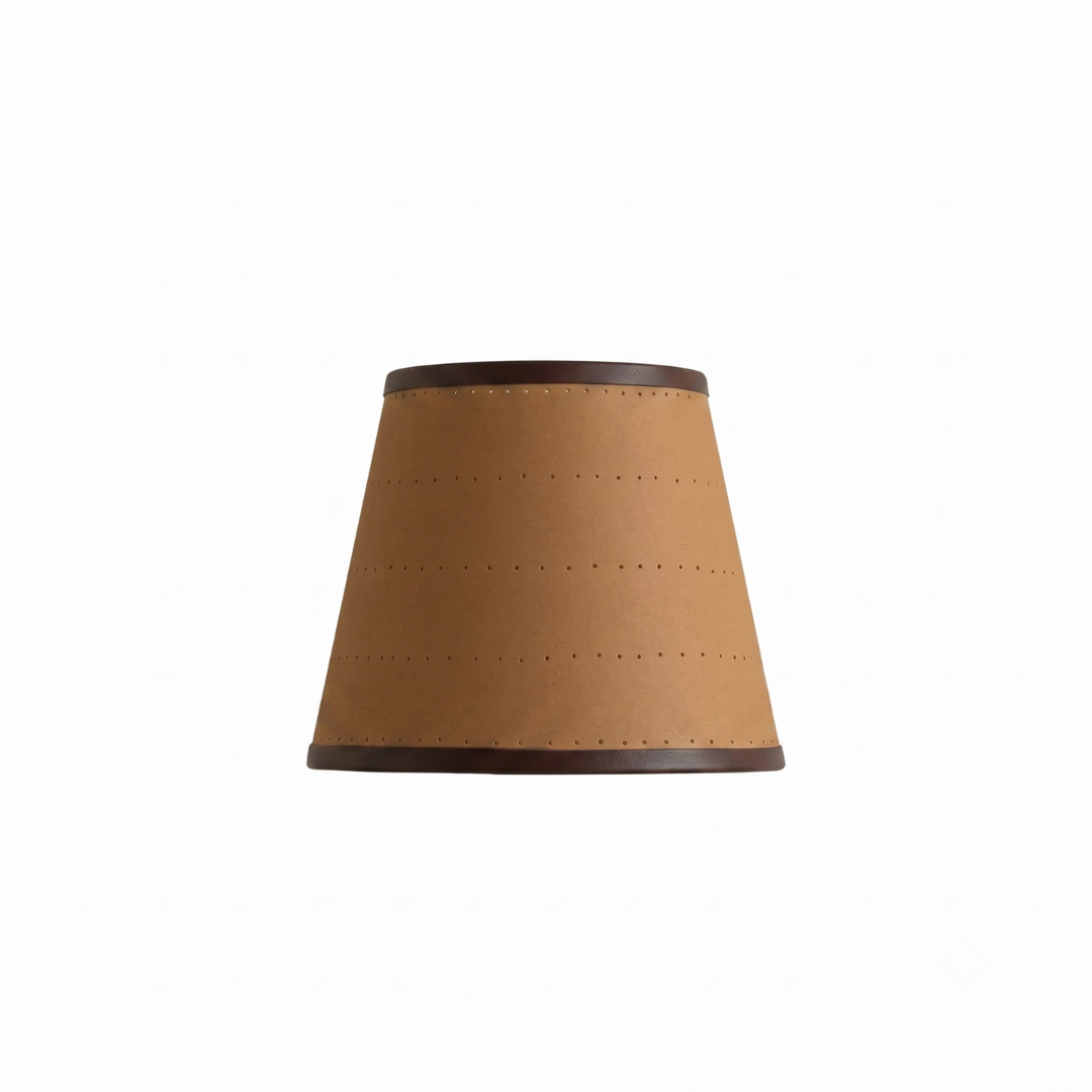6" Juno Lampshade in Paper Bag Brown by Hum London READY MADE