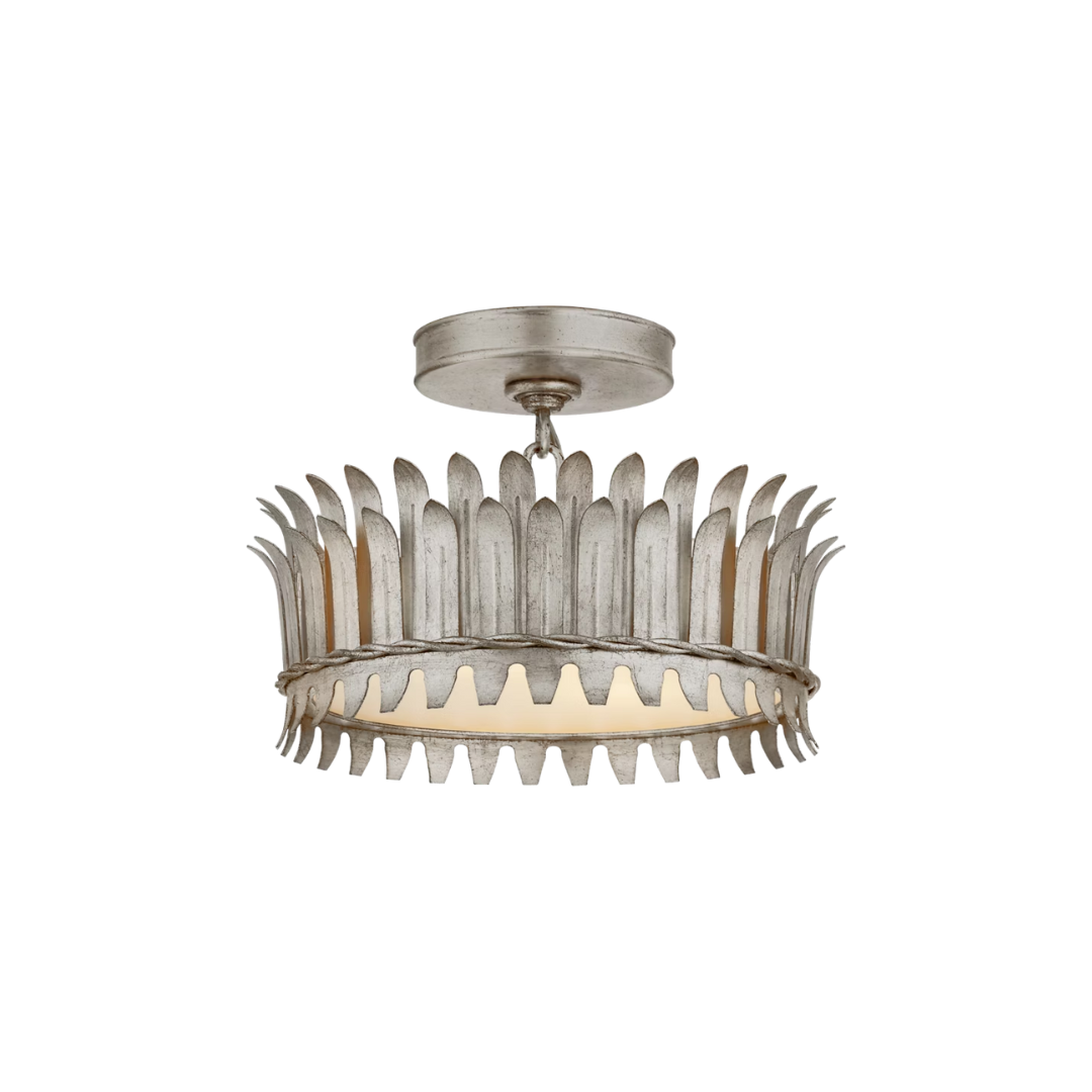 Decorative ceiling light fixture on a white background