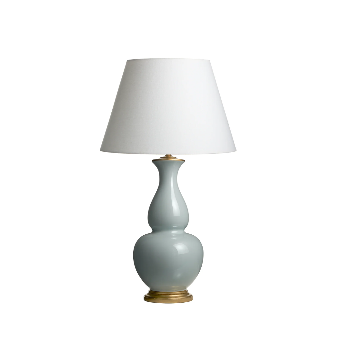 Liv Ceramic Table Lamp in Sky - Newport Lamp & Shade Company