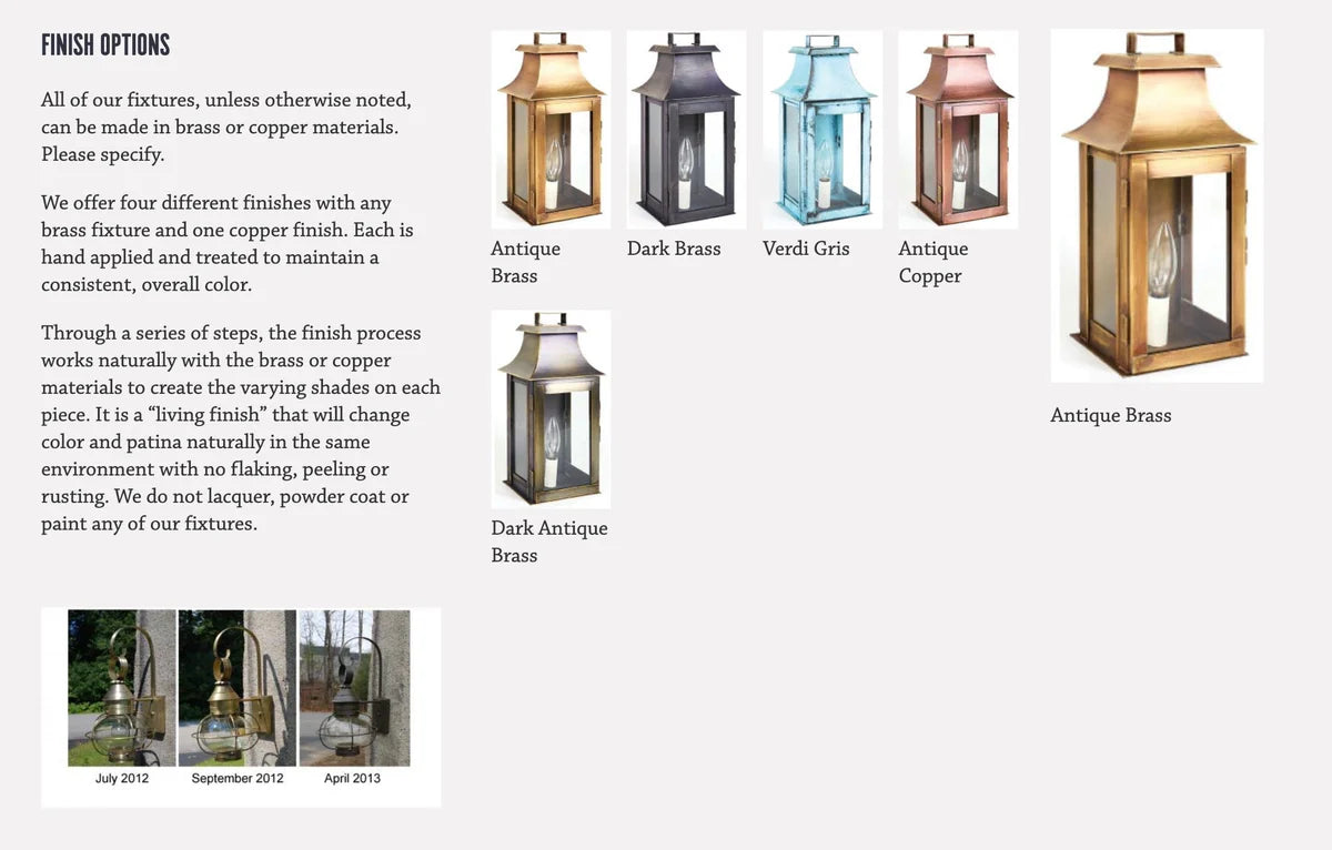 20" Concord Wall Light 5651 in Dark Antique Brass by Northeast Lantern